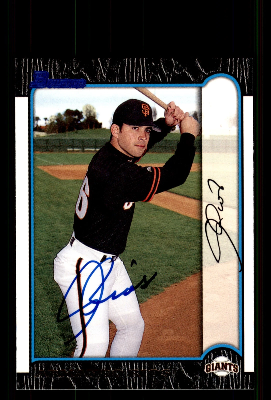 Signed Baseball Card Auto Armando Rios 1999 Bowman #160 San Francisco Giants