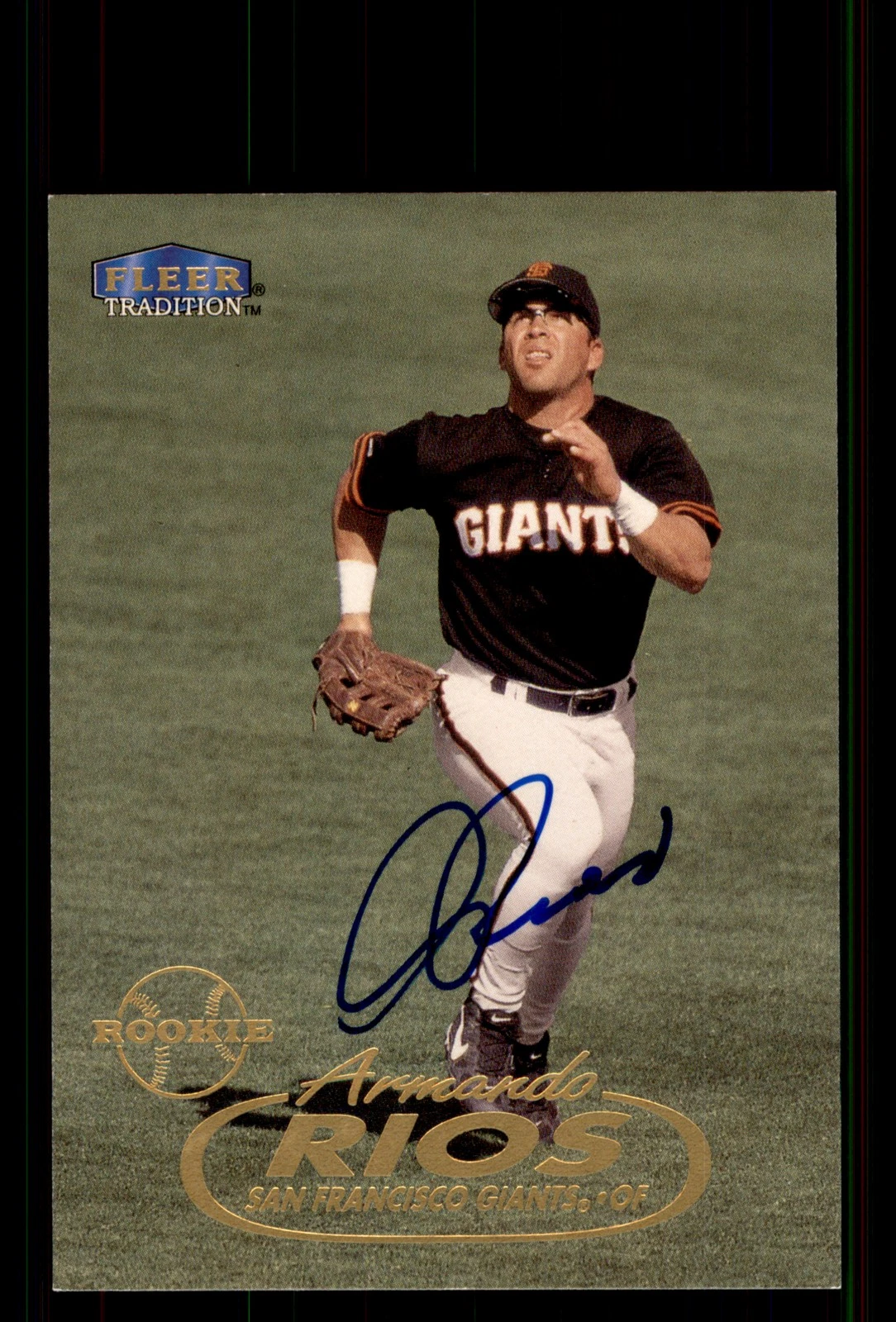 Signed Baseball Card Auto Armando Rios 1998 Fleer Tradition Update #U31 Giants