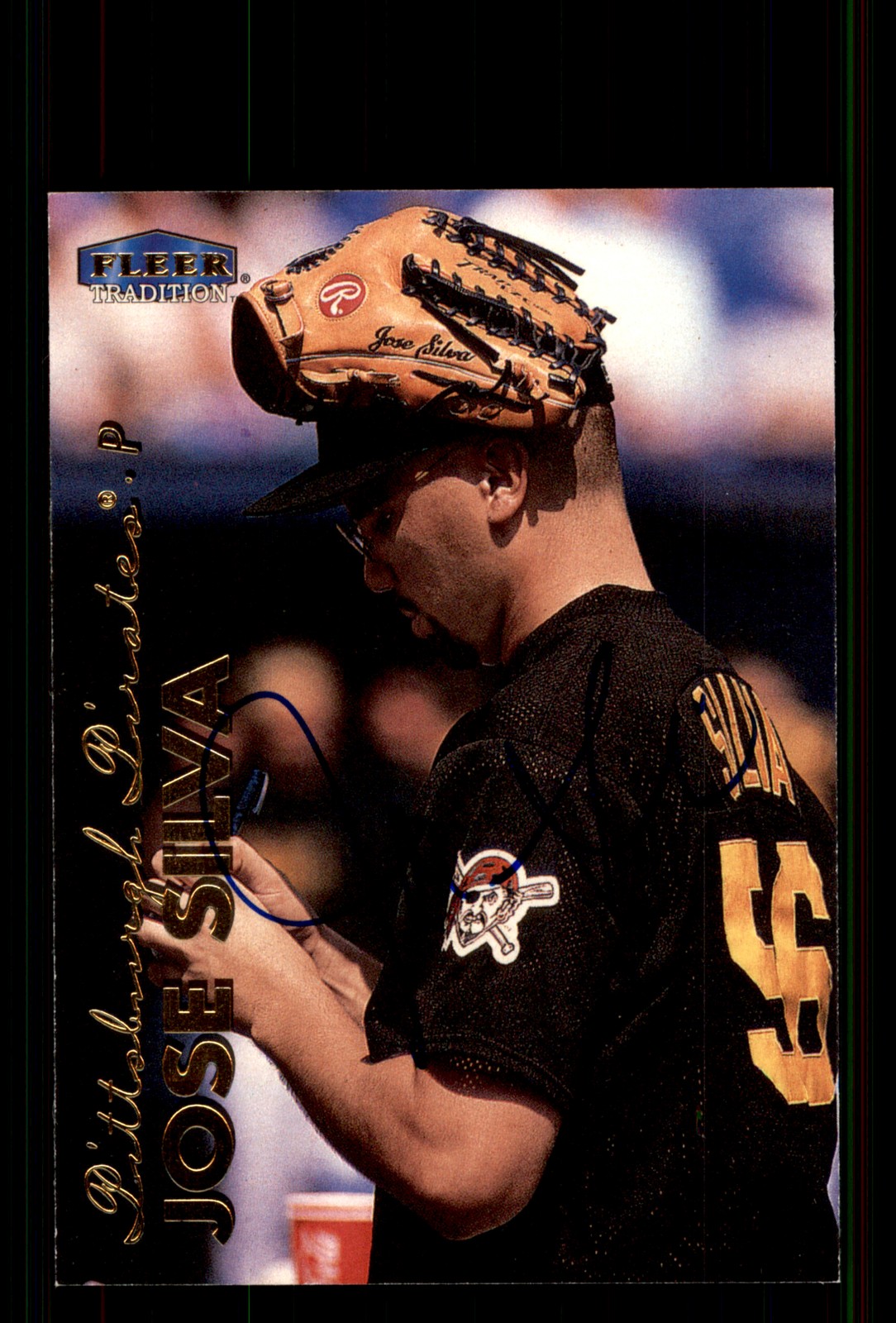 Signed Baseball Card Auto Jose Silva 1999 Fleer Tradition #517 Pirates