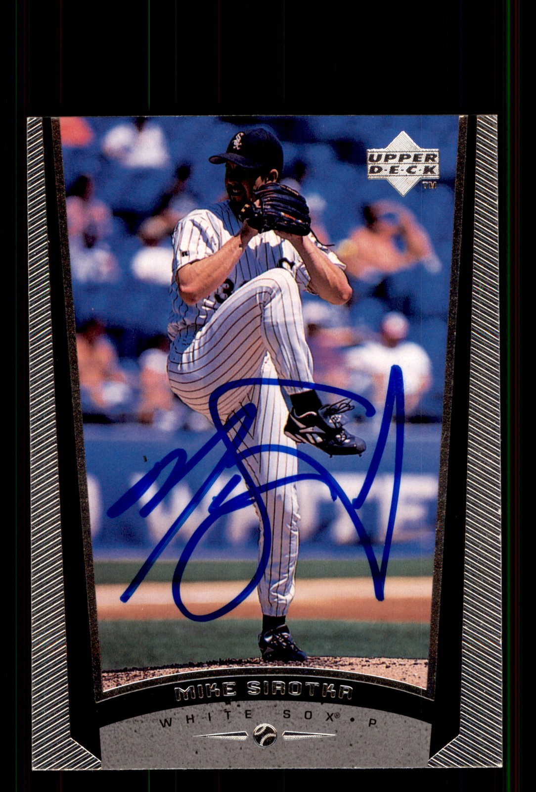 Signed Baseball Card Auto Mike Sirotka 1999 Upper Deck #69 Chicago White Sox