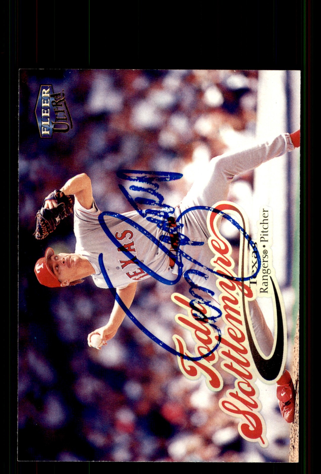 Signed Baseball Card Auto Todd Stottlemyre 1998 Fleer Tradition #U58 Rangers