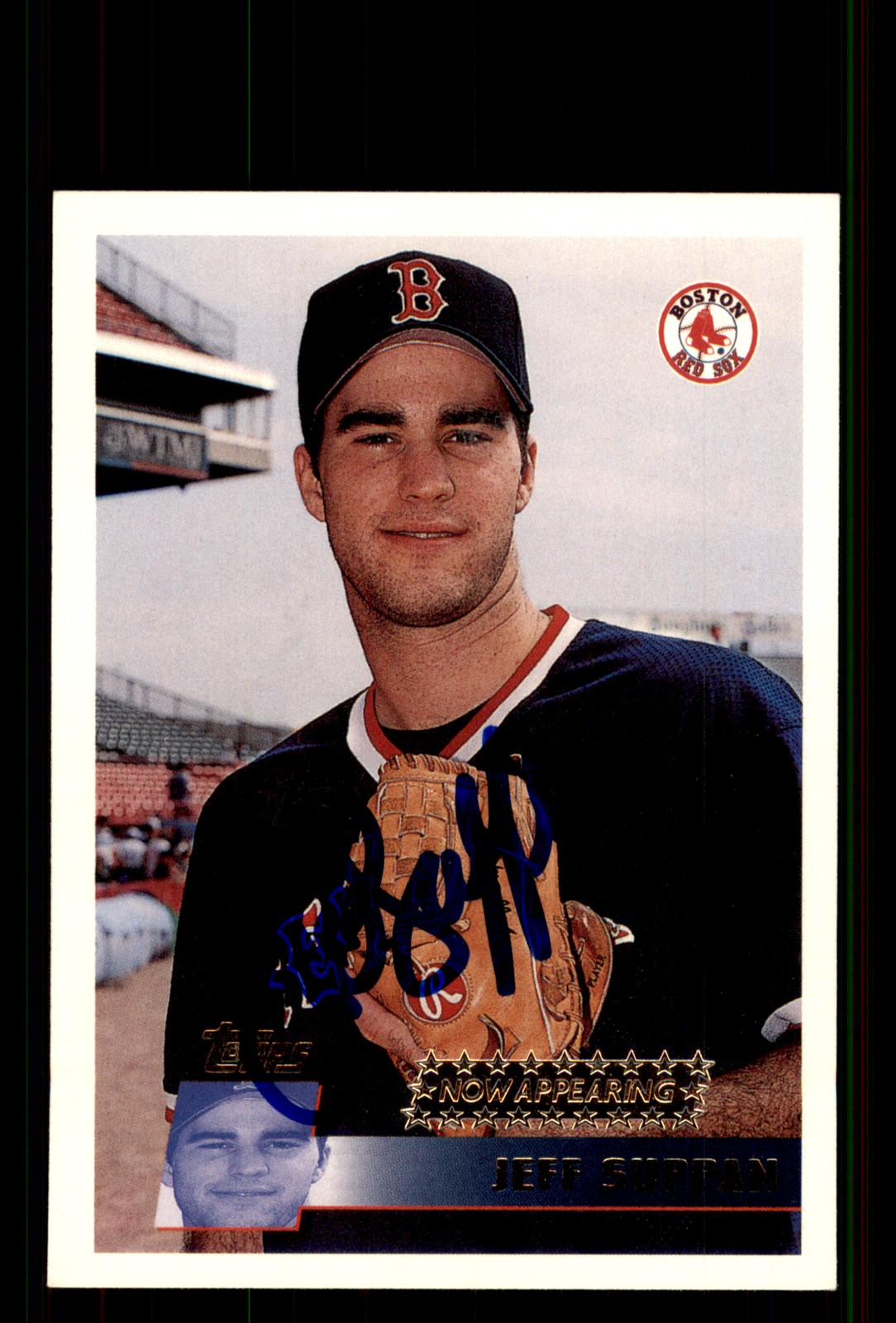 Signed Baseball Card Auto Jeff Suppan 1996 Topps #347 Boston Red Sox