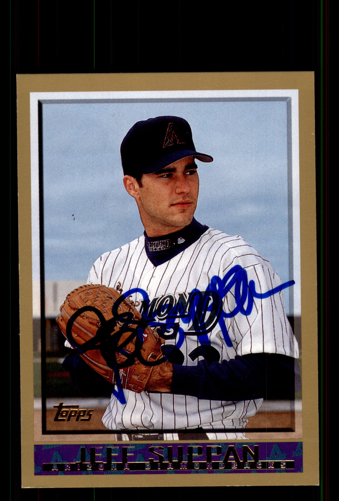 Signed Baseball Card Auto Jeff Suppan 1998 Topps #377 Arizona Diamondbacks