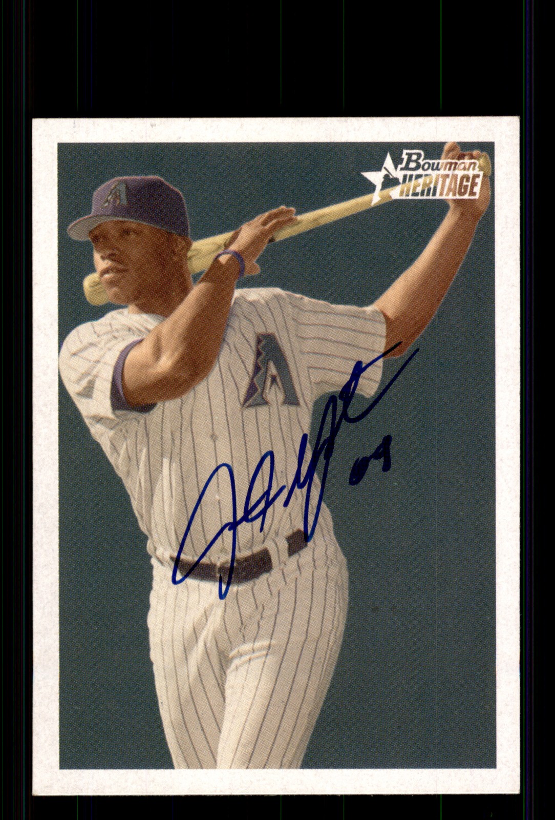 Signed Baseball Card Auto Justin Upton 2006 Bowman Heritage #BHP1 Diamondbacks
