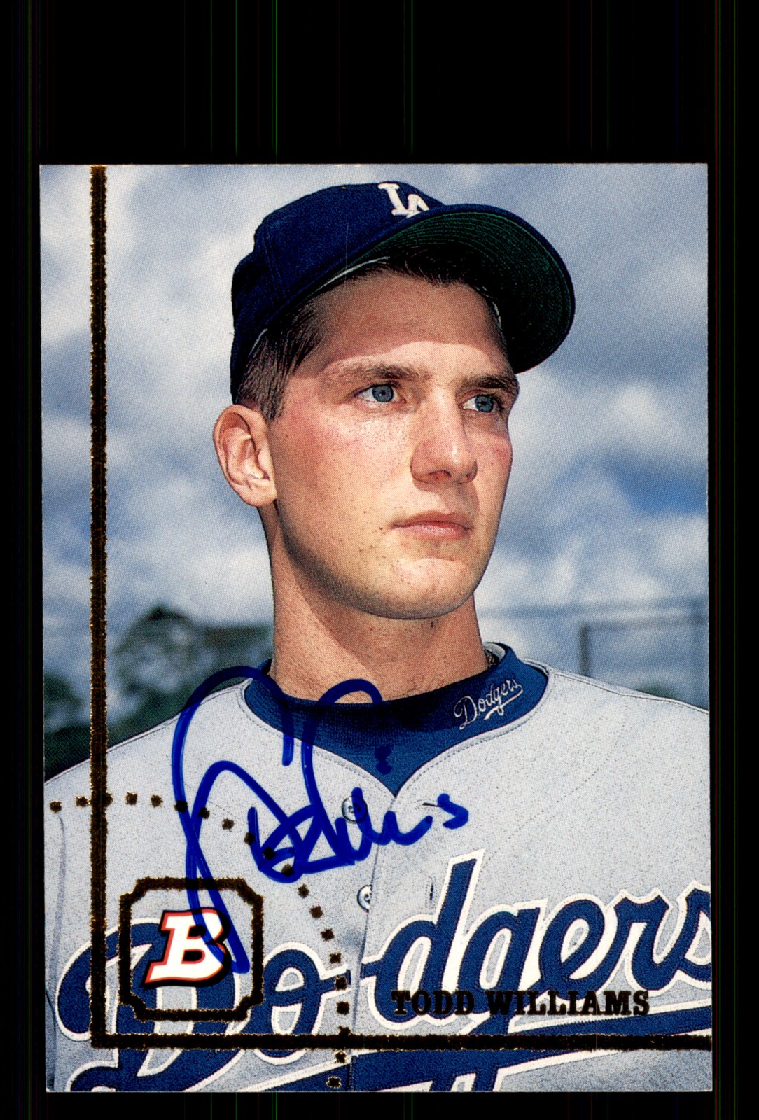 Signed Baseball Card Auto Todd Williams 1994 Bowman #322 Los Angeles Dodgers