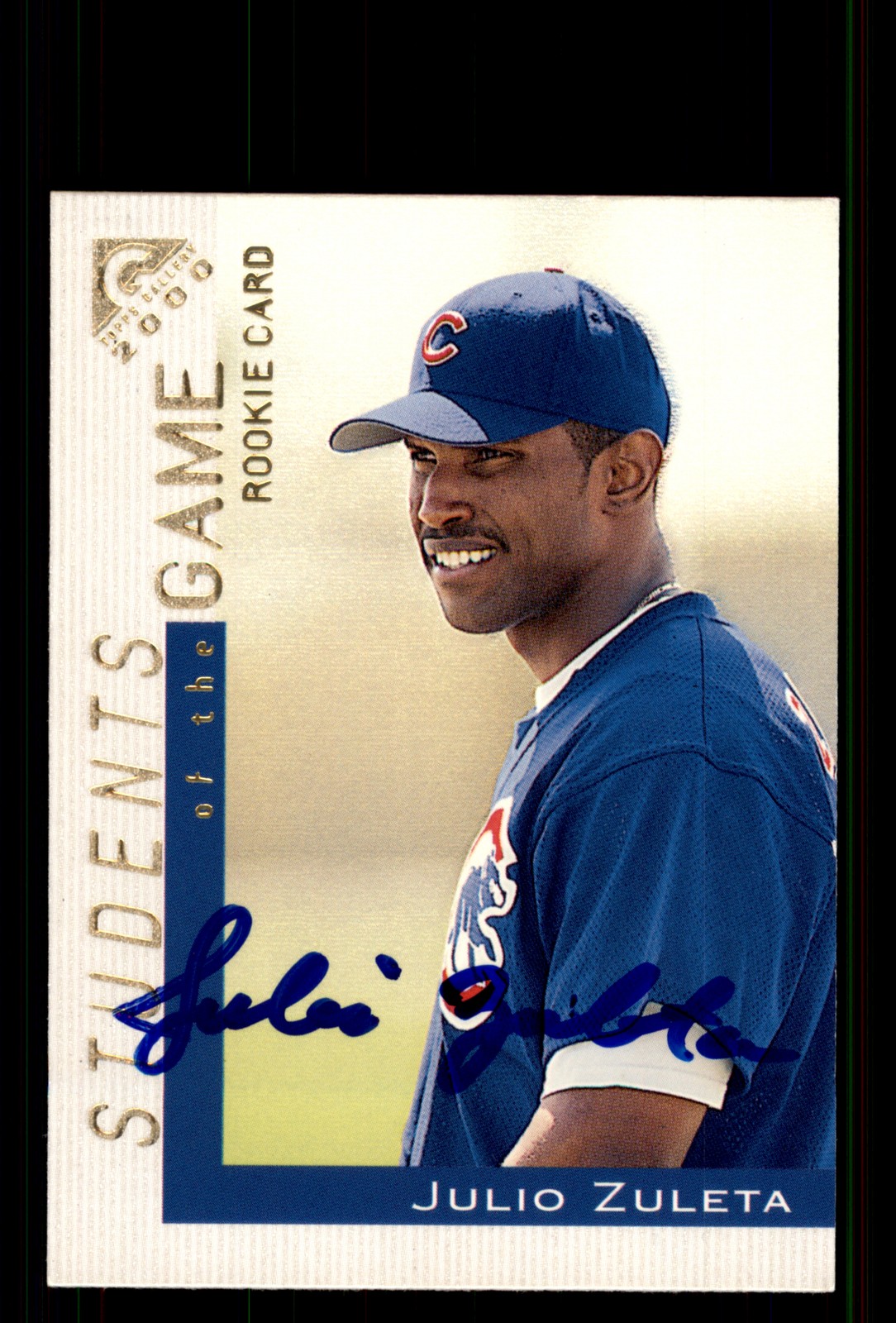 Signed Baseball Card Auto Julio Zuleta 2000 Topps Gallery #146 Chicago Cubs