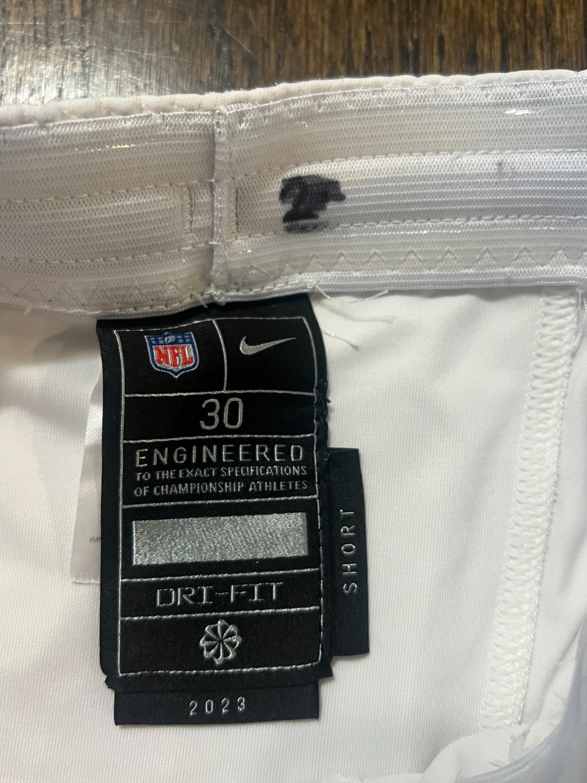 GAME USED ? ISSUED KANSAS CITY CHIEFS FOOTBALL PANTS 2023 2 ? JOSHUA WILLIAMS ?