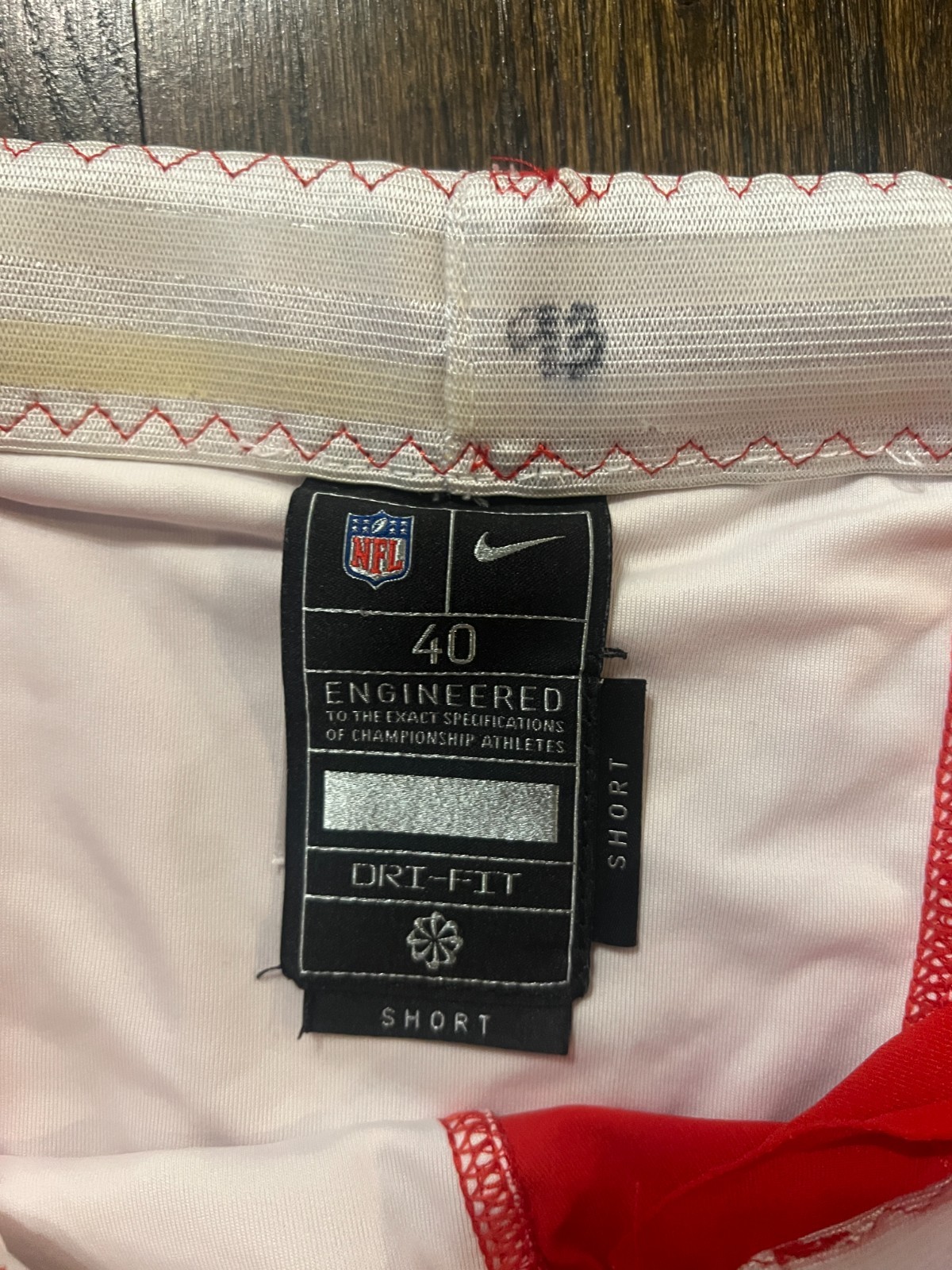 GAME USED ? ISSUED KANSAS CITY CHIEFS FOOTBALL PANTS No Year Tag '23-25 STYLE 93