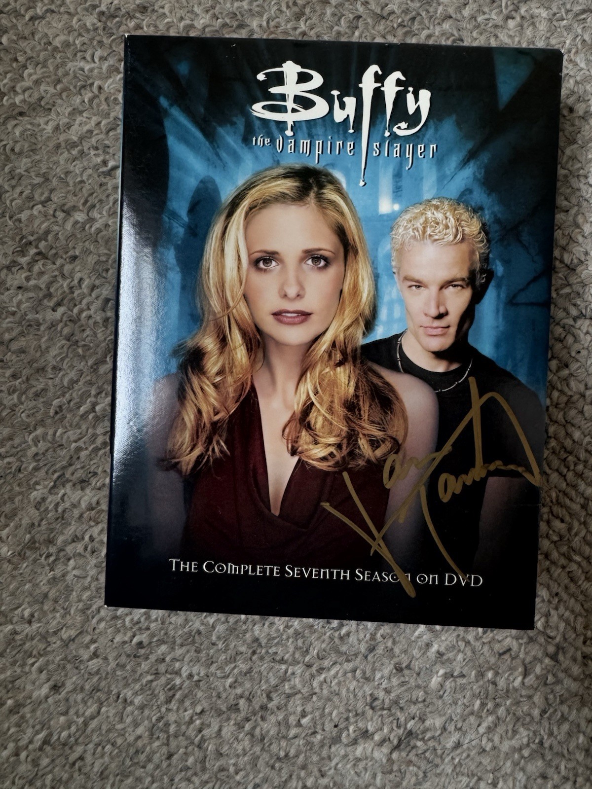 Buffy the Vampire Slayer Season 7 DVD SIGNED NICHOLAS BRENDON AUTOGRAPH MARSTERS