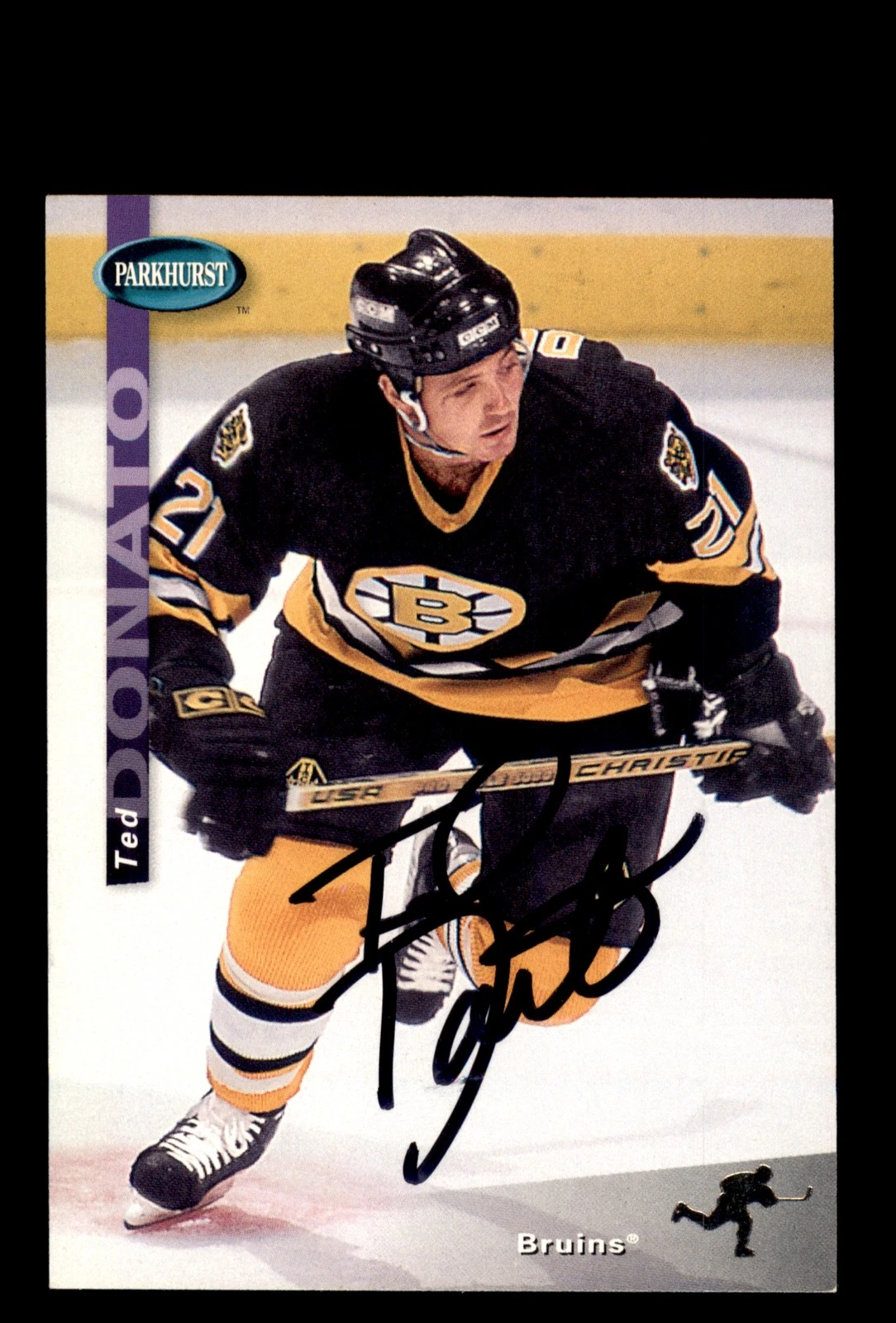 Signed Hockey Card Auto Ted Donato 1994-95 Parkhurst SE #SE14 Boston Bruins