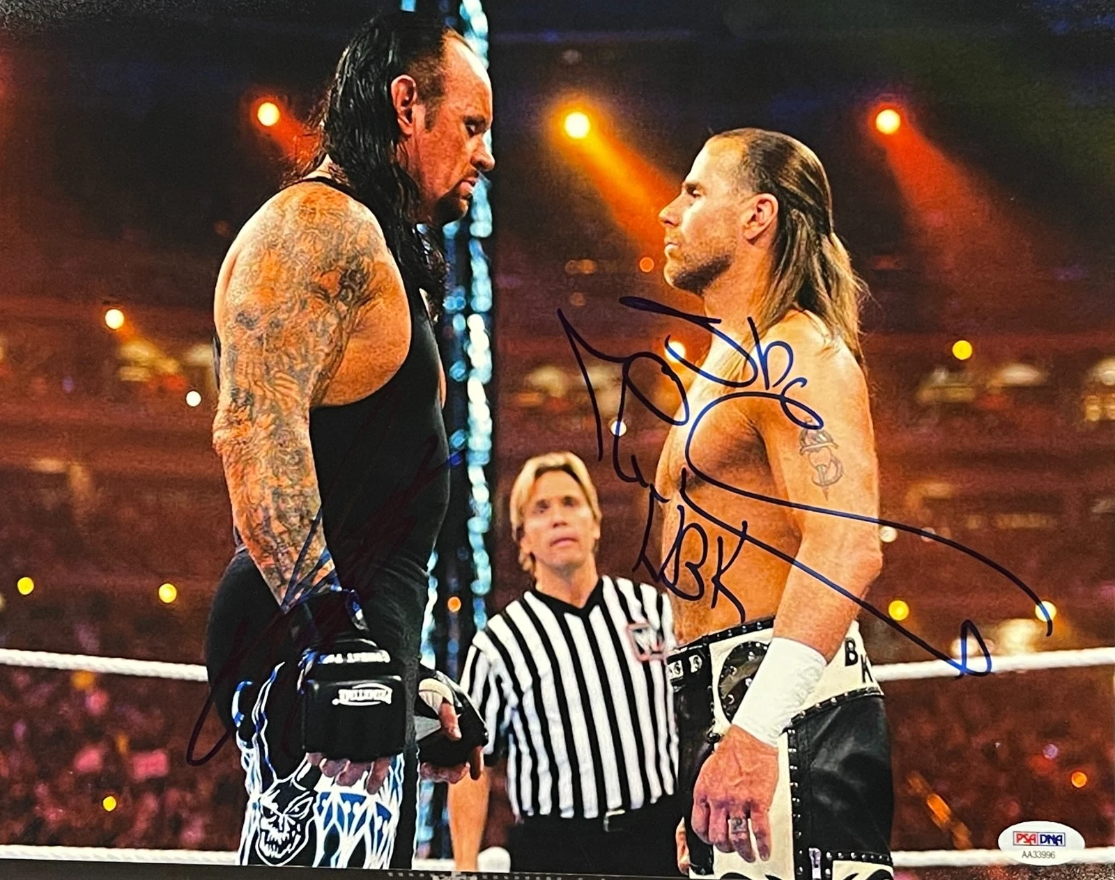 Shawn Michaels The Undertaker Signed 11x14 Photo HBK WWE Autograph PSA DNA COA