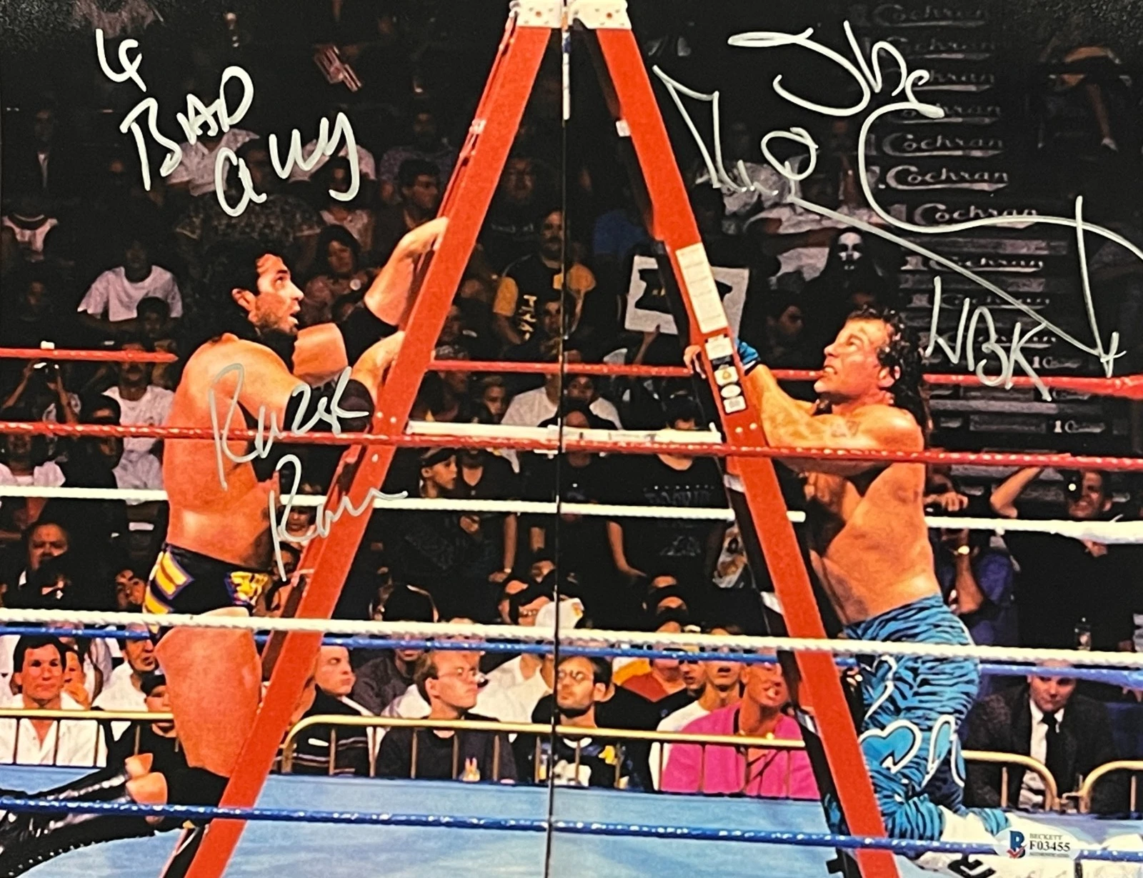 Shawn Michaels Razaor Ramon Signed 11x14 Photo HBK WWE Autograph Beckett