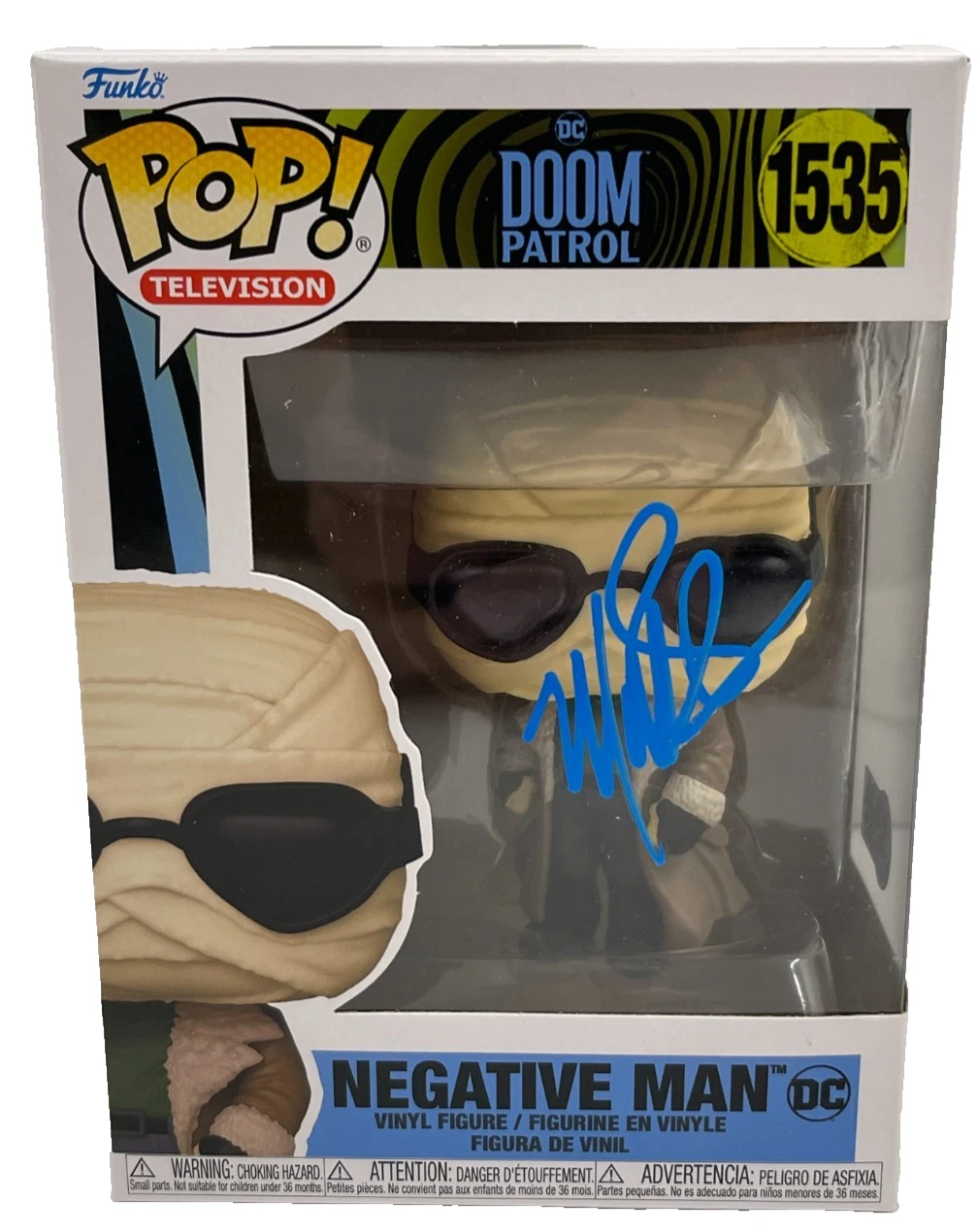 Matt Bomer Signed Negative Man Funko Doom Patrol Authentic Autograph Beckett