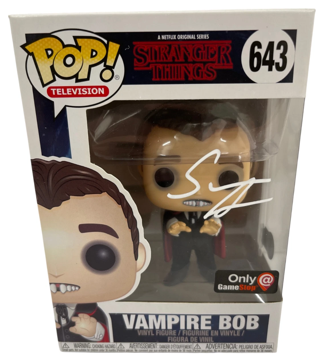 Sean Astin Signed Vampire Bob Funko Stranger Things Authentic Autograph Beckett