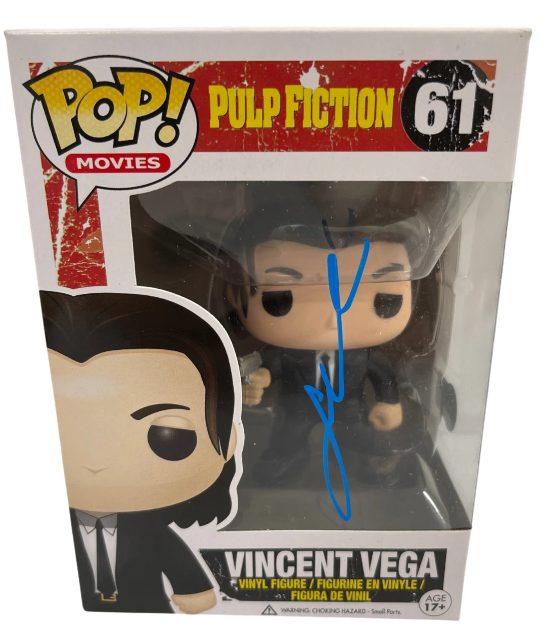 JOHN TRAVOLTA SIGNED VINCENT VEGAS FUNKO PULP FICTION AUTOGRAPH BECKETT COLLECTIBLE MEMORABILIA
