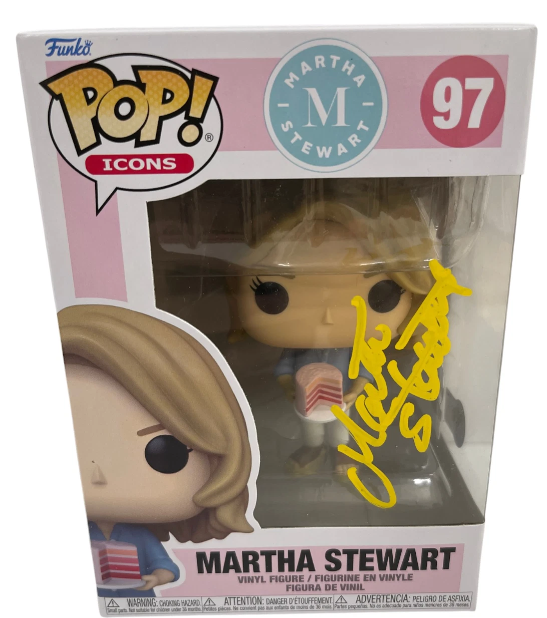 Martha Stewart Signed Funko Figure 97 Authentic Autograph Beckett