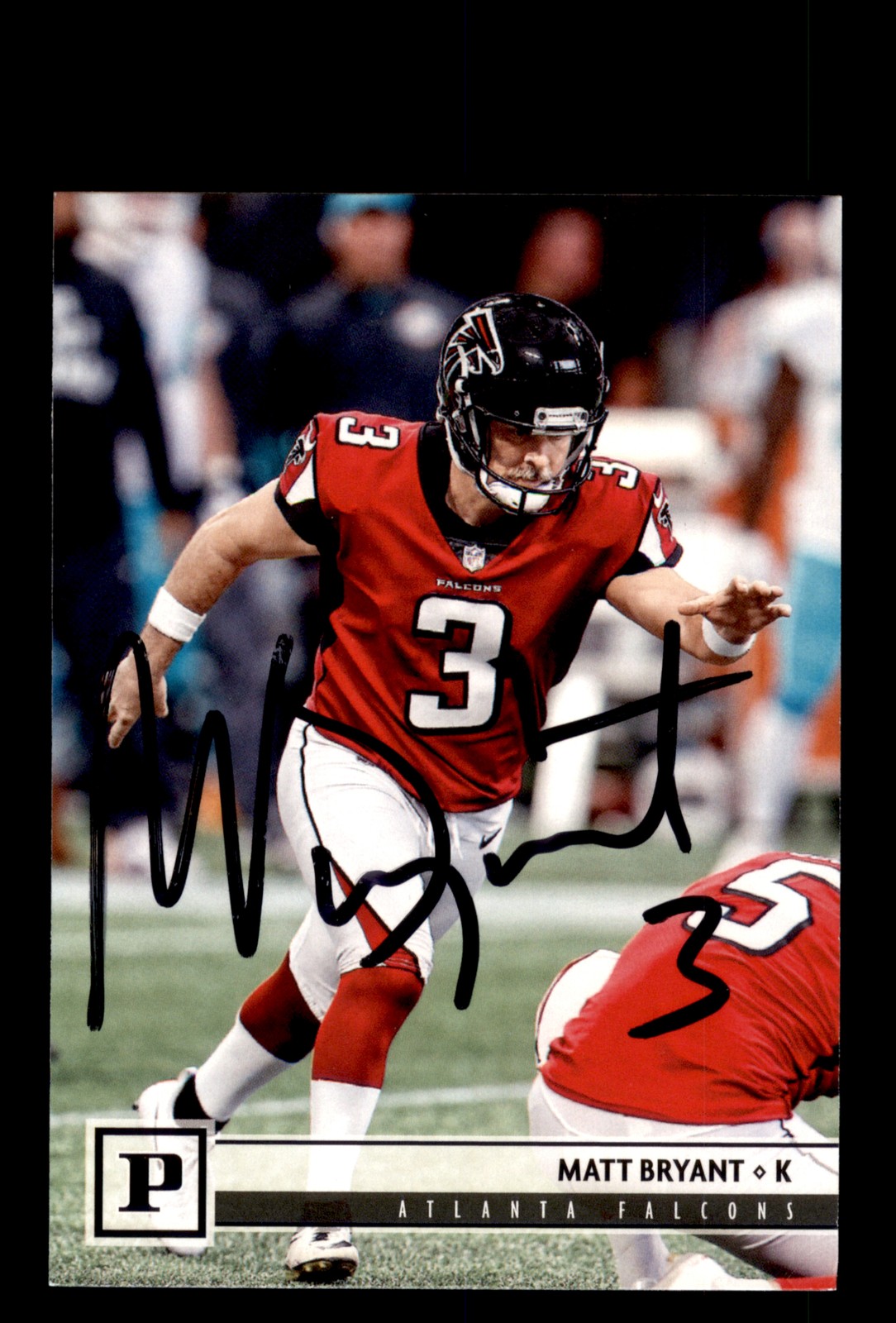 Signed Football Card Auto Matt Bryant 2018 Panini #17 Atlanta Falcons