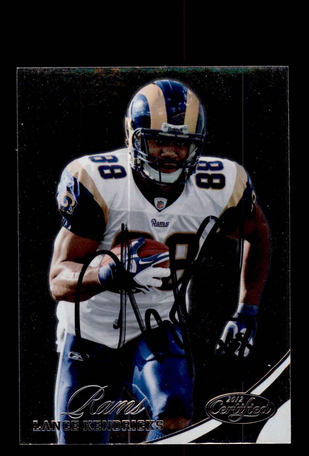 Signed Football Card Auto Lance Kendricks 2012 Panini Certified #148 Rams