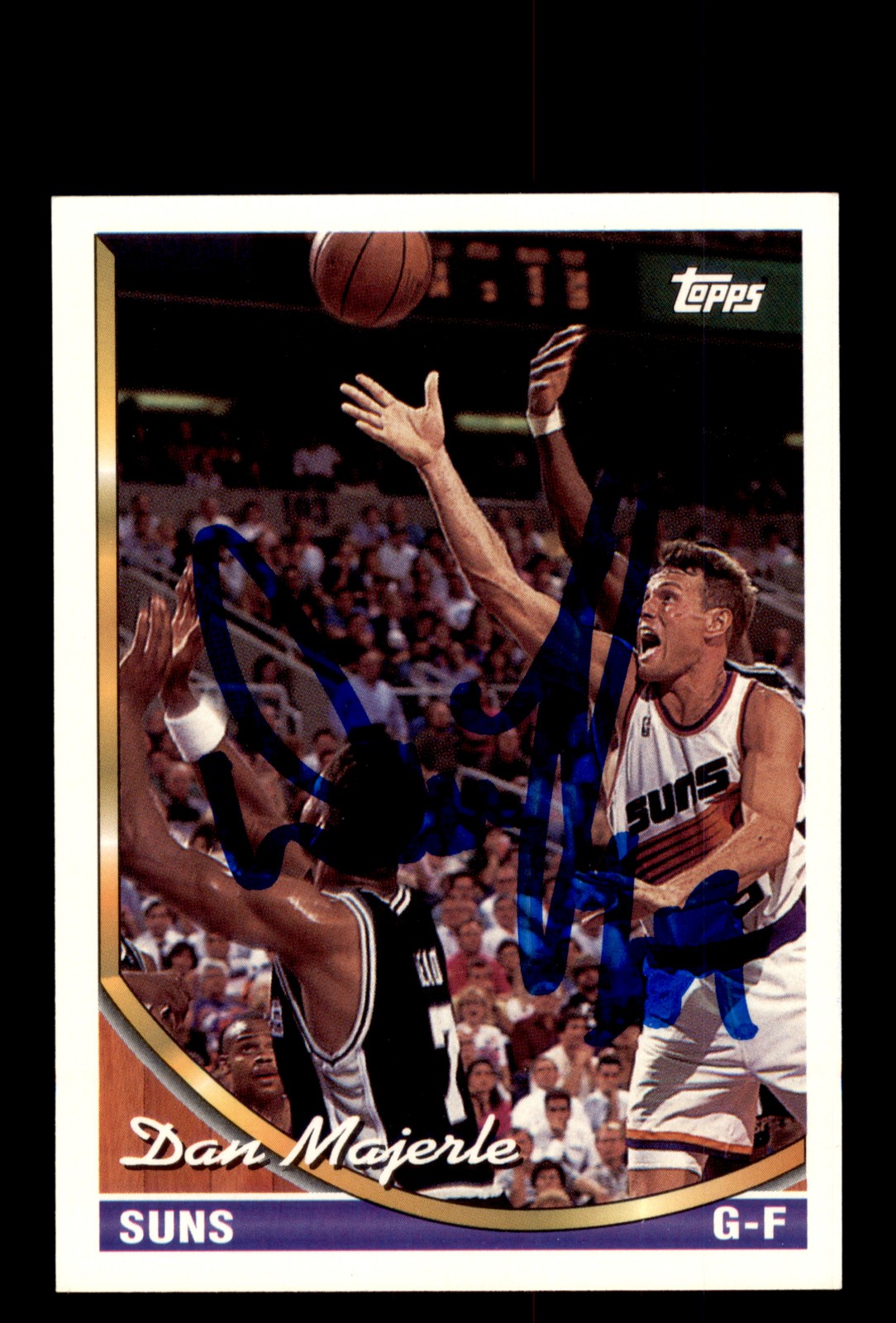 Signed Basketball Card Auto Dan Majerle 1993-94 Topps #259 Phoenix Suns