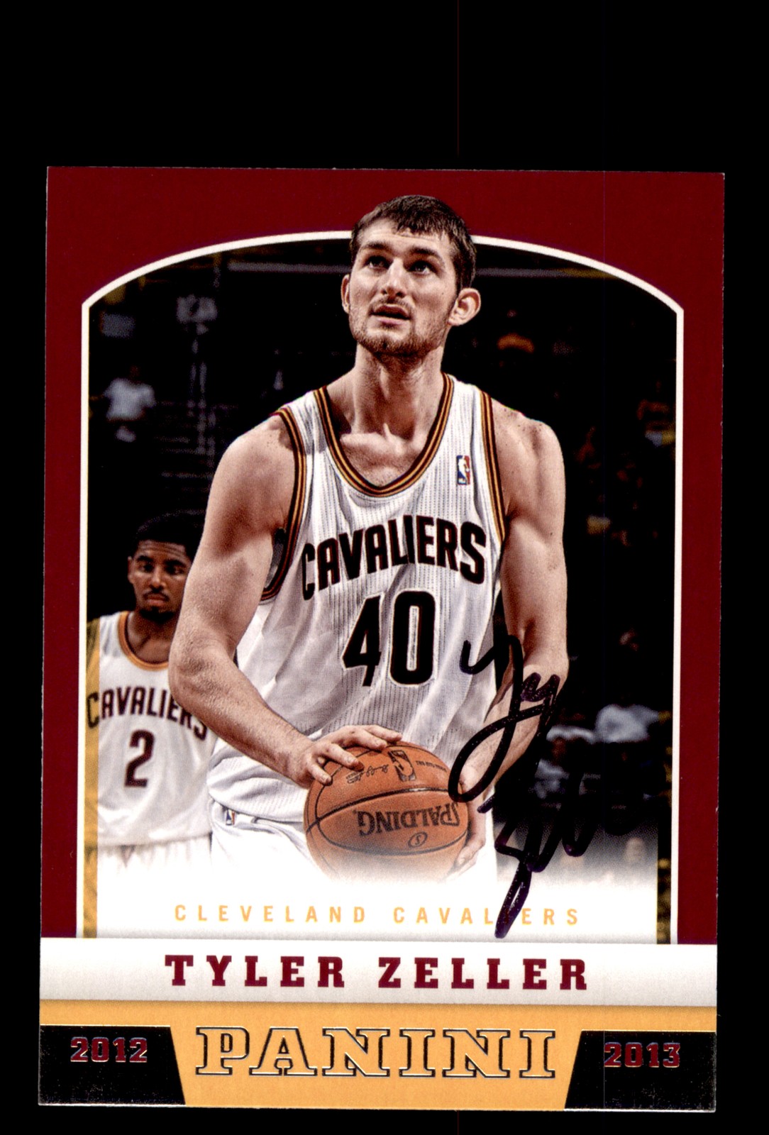 Signed Basketball Card Auto Tyler Zeller 2012-13 Panini #230 Cleveland Cavaliers