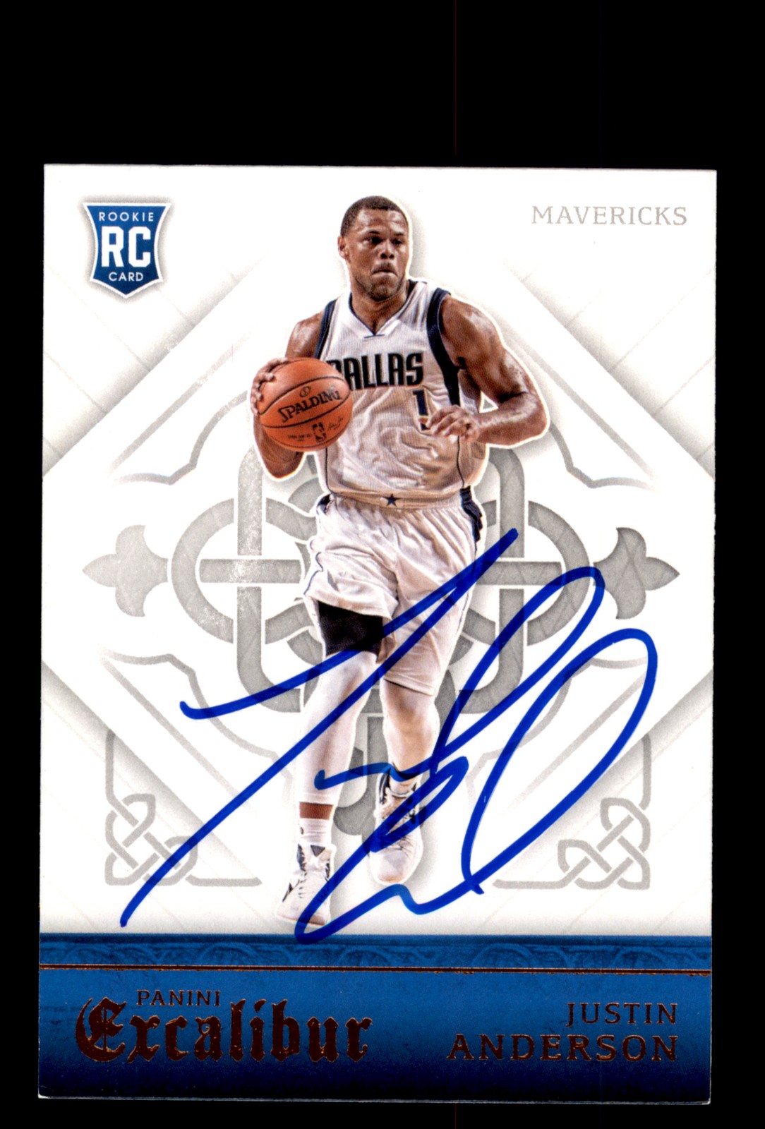 Signed Basketball Card Auto Justin Anderson 2015-16 Panini Excalibur #178