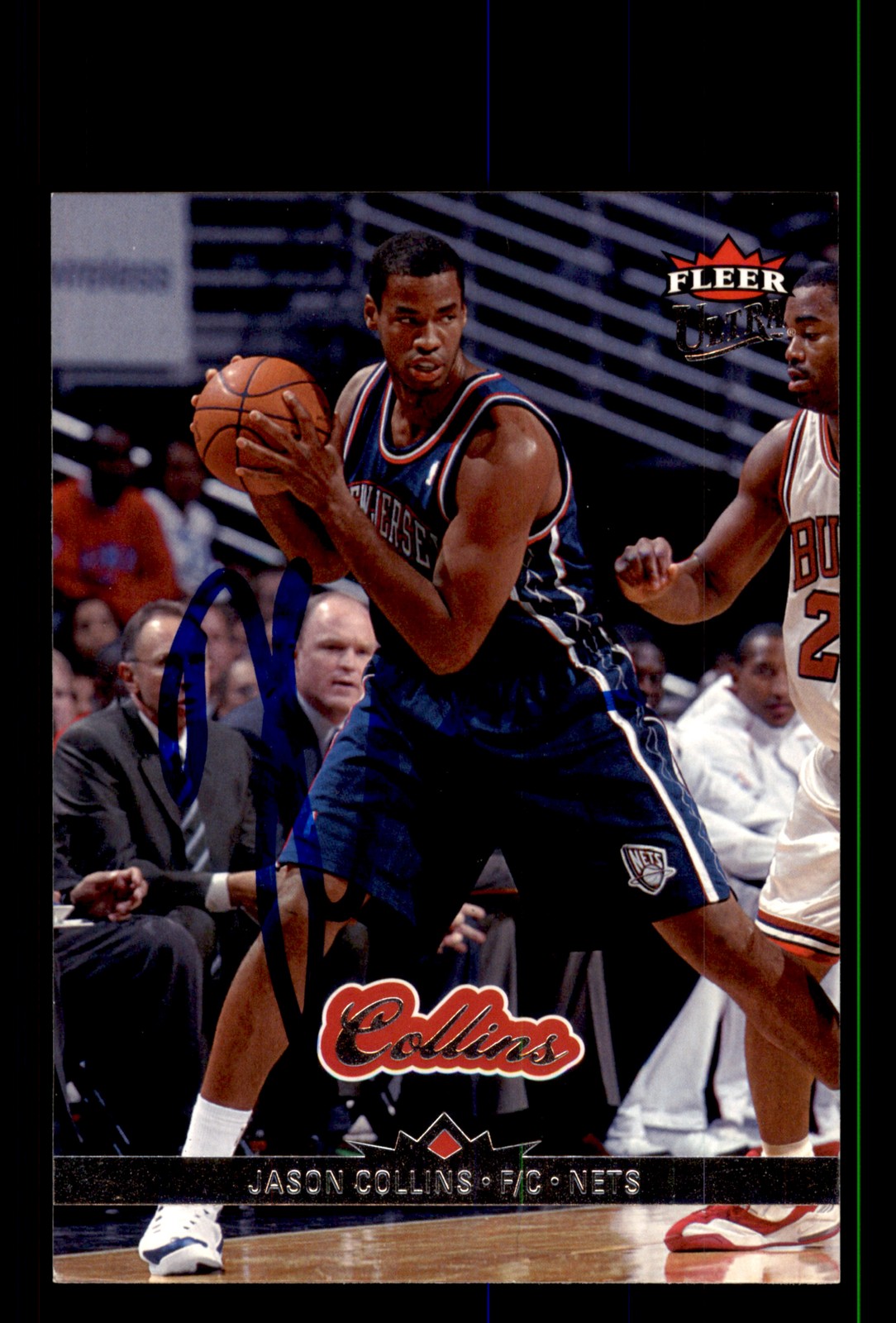 Signed Basketball Card Auto Jason Collins 2006-07 Ultra #98 New Jersey Nets