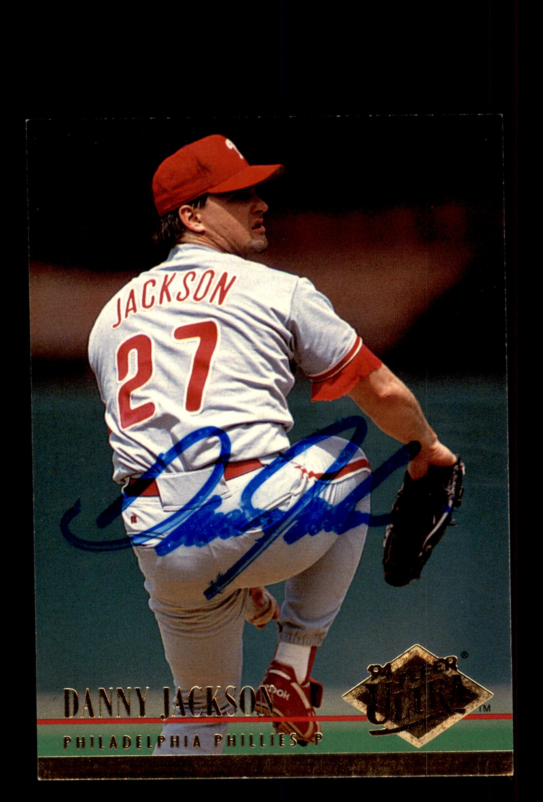 Signed Baseball Card Auto Danny Jackson 1994 Ultra #247 Philadelphia Phillies