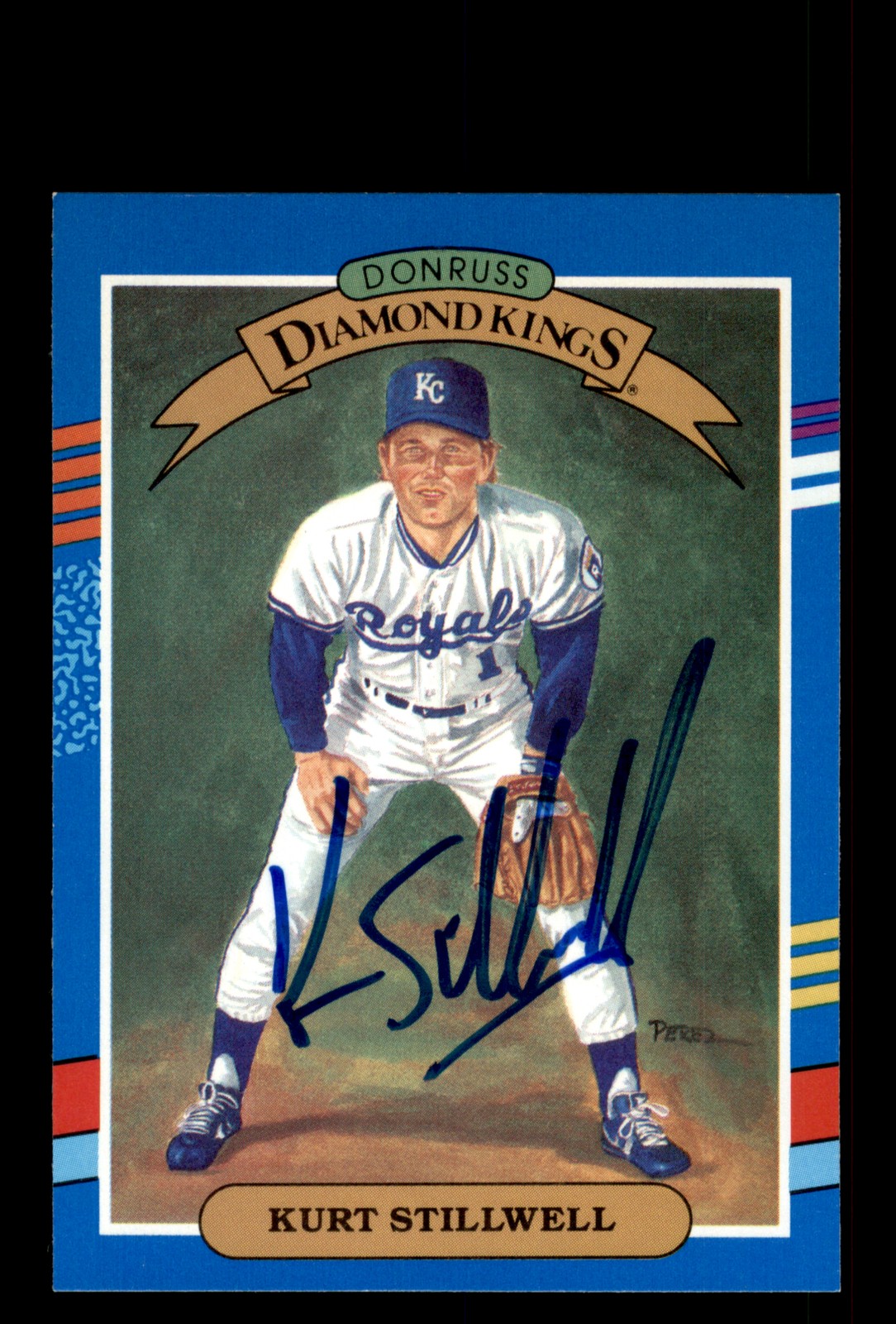 Signed Baseball Card Auto Kurt Stillwell 1991 Donruss #24 Kansas City Royals