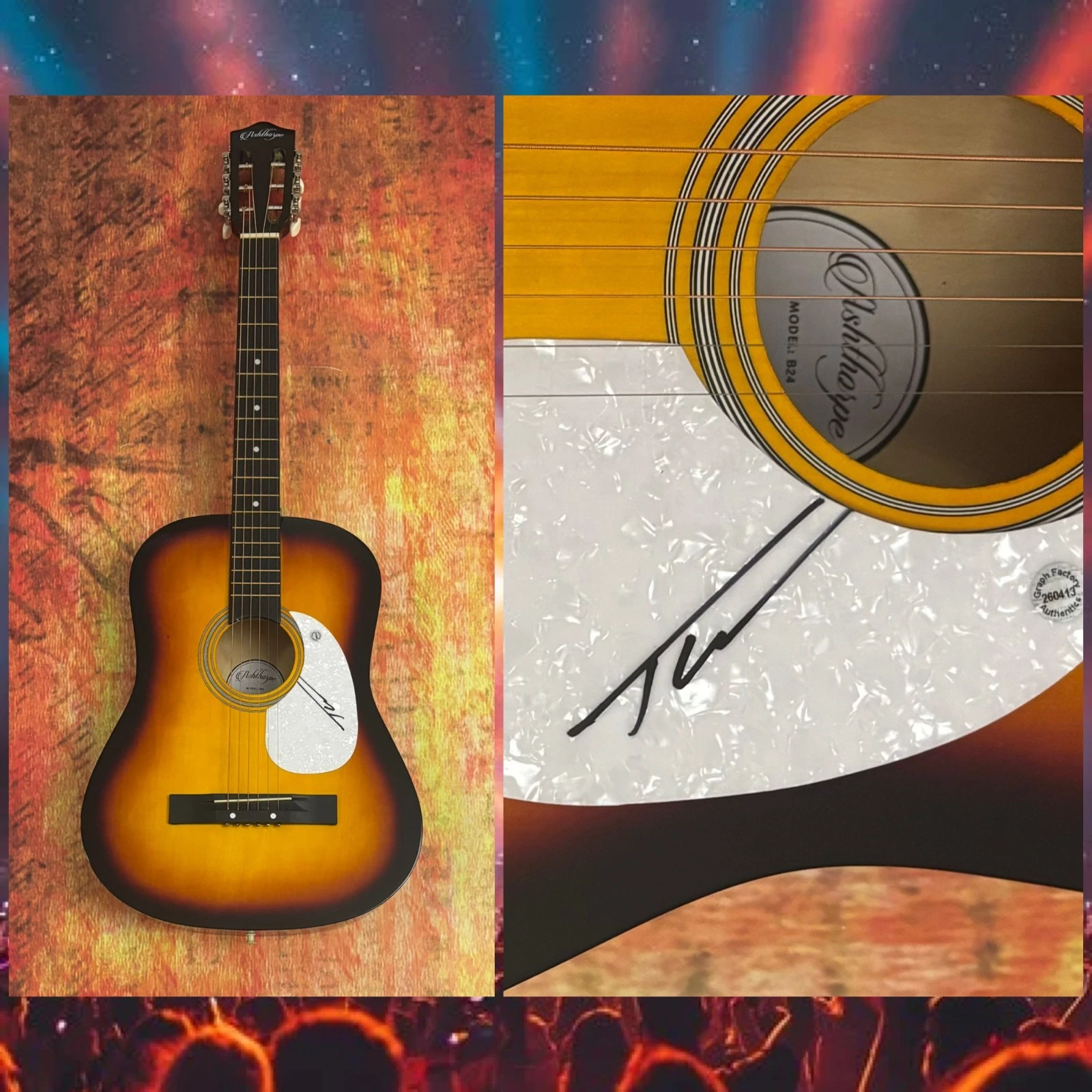 GFA Wind Up Misson' You  * TUCKER WETMORE *  Signed Acoustic Guitar COA