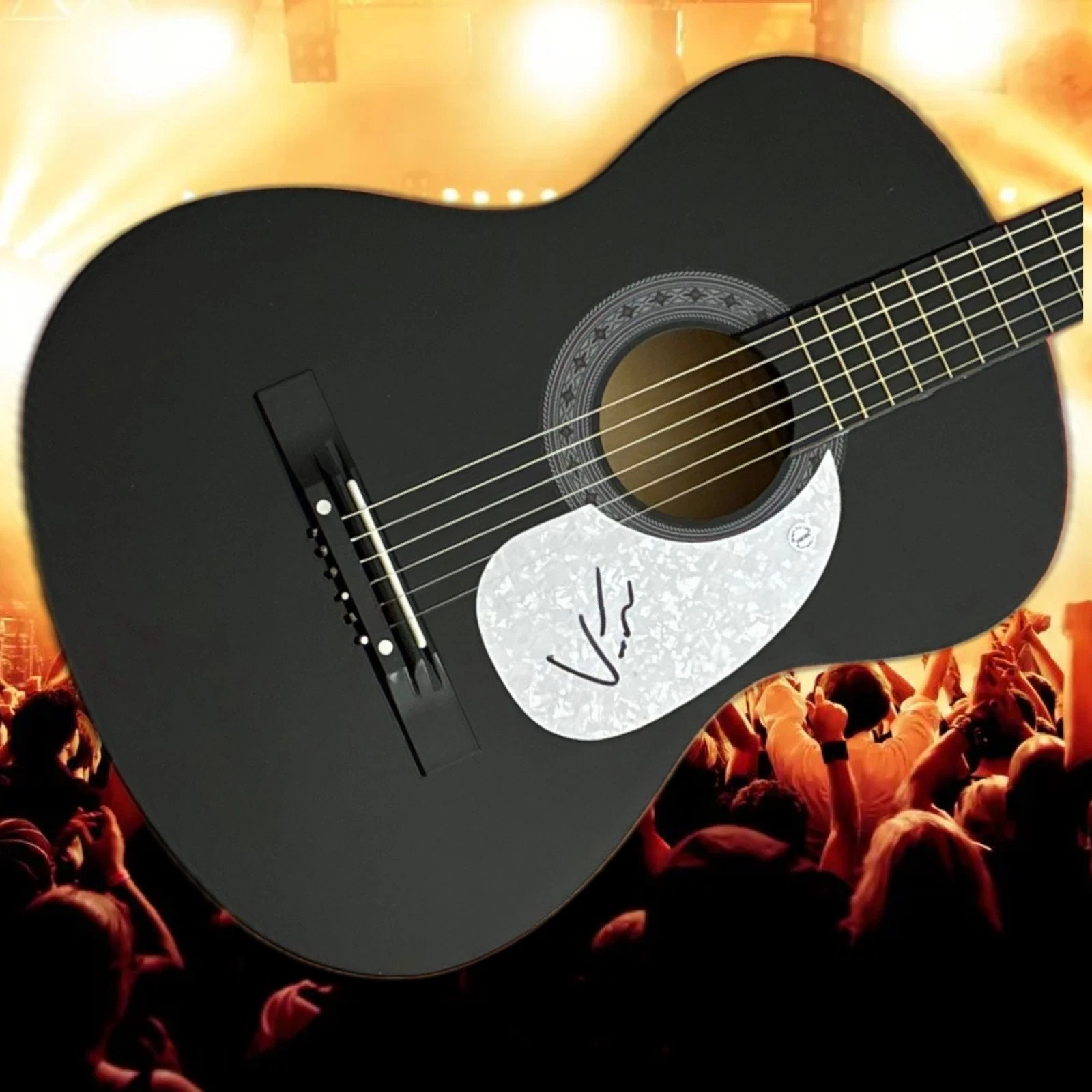 GFA Hell is a Dance Floor Star  * VINCENT MASON *  Signed Acoustic Guitar COA