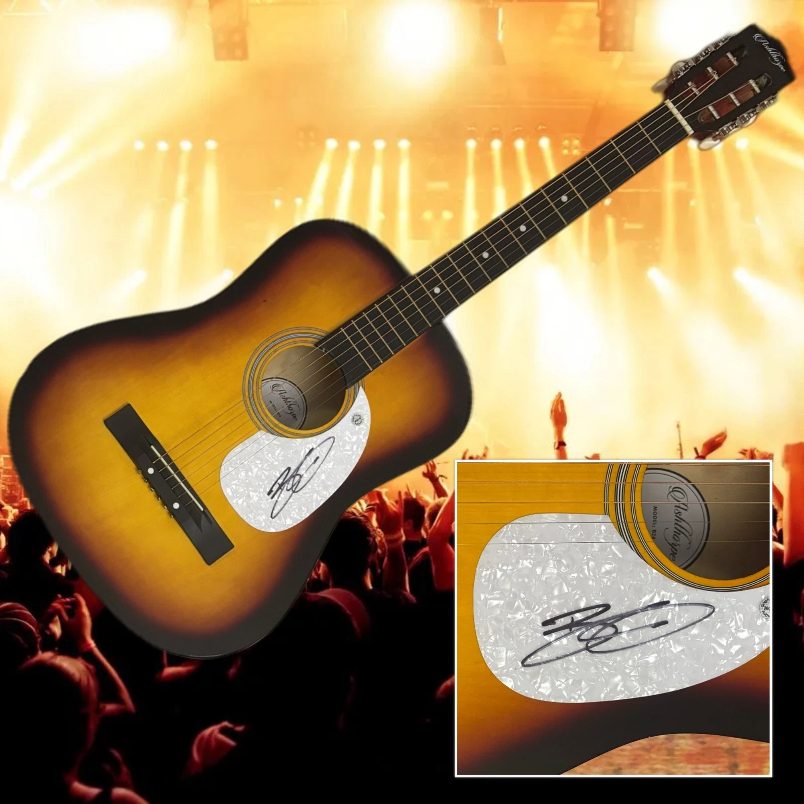 GFA Bottoms Up Country Star  * BRANTLEY GILBERT *  Signed Acoustic Guitar COA
