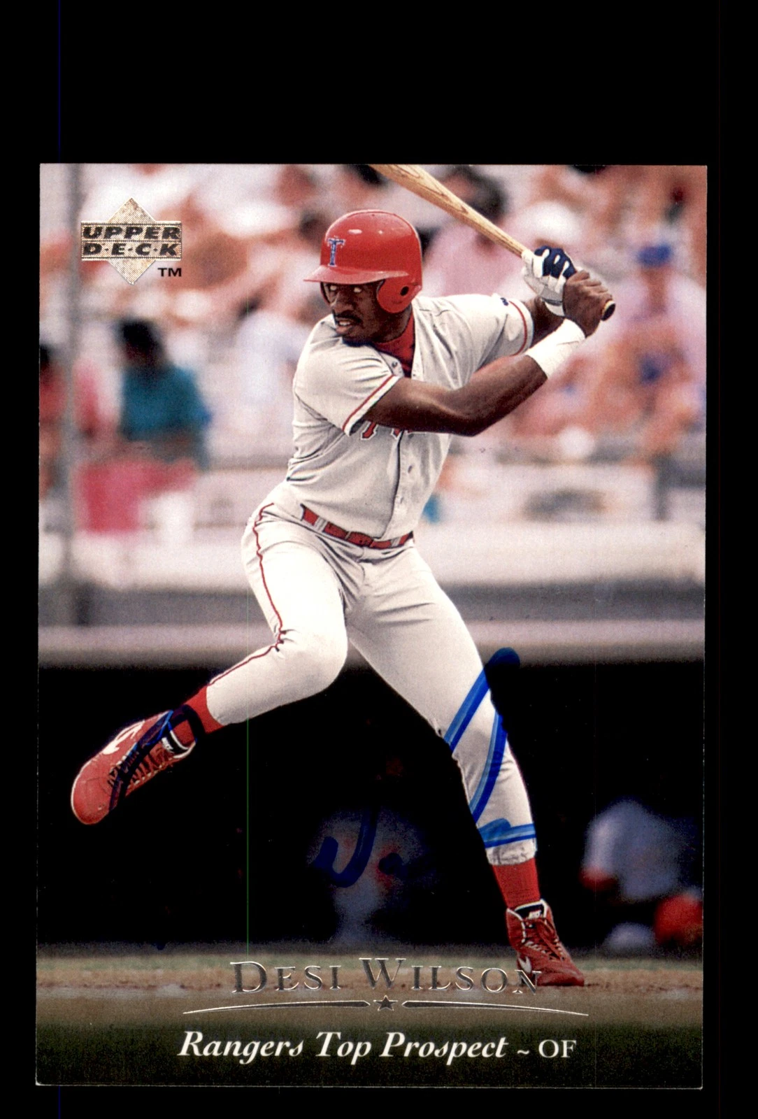 Signed Baseball Card Auto Desi Wilson 1995 Upper Deck Minor League #99 Drillers