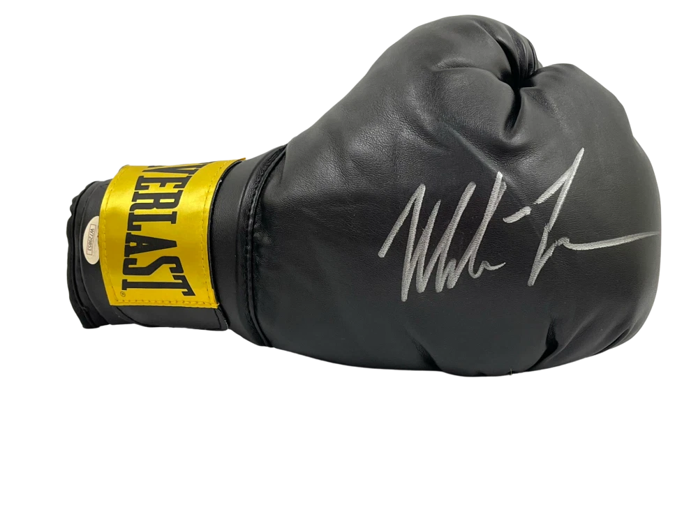 MIKE TYSON SIGNED EVERLAST BOXING GLOVE AUTHENTIC AUTOGRAPH JSA WITNESS COA 12