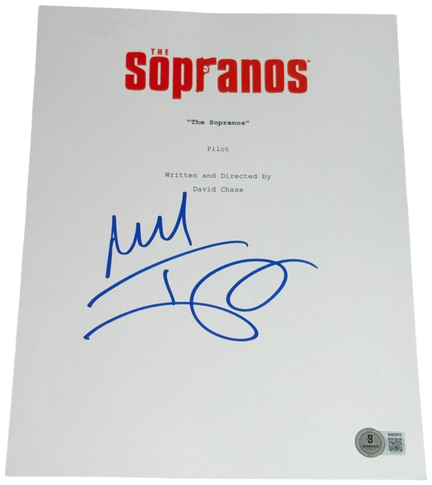 Michael Imperioli Signed Autograph The Sopranos Pilot Full TV Script Beckett BAS