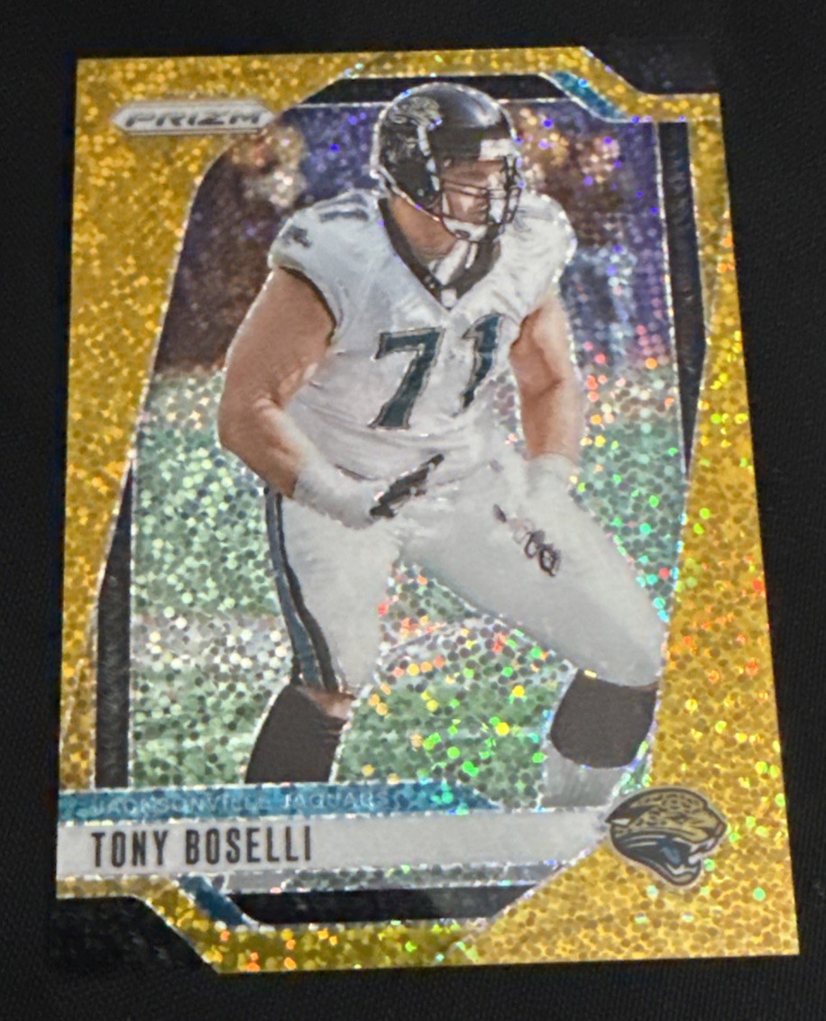 2024 Panini Prizm Tony Boselli #137 Gold Sparkle Prizm /24