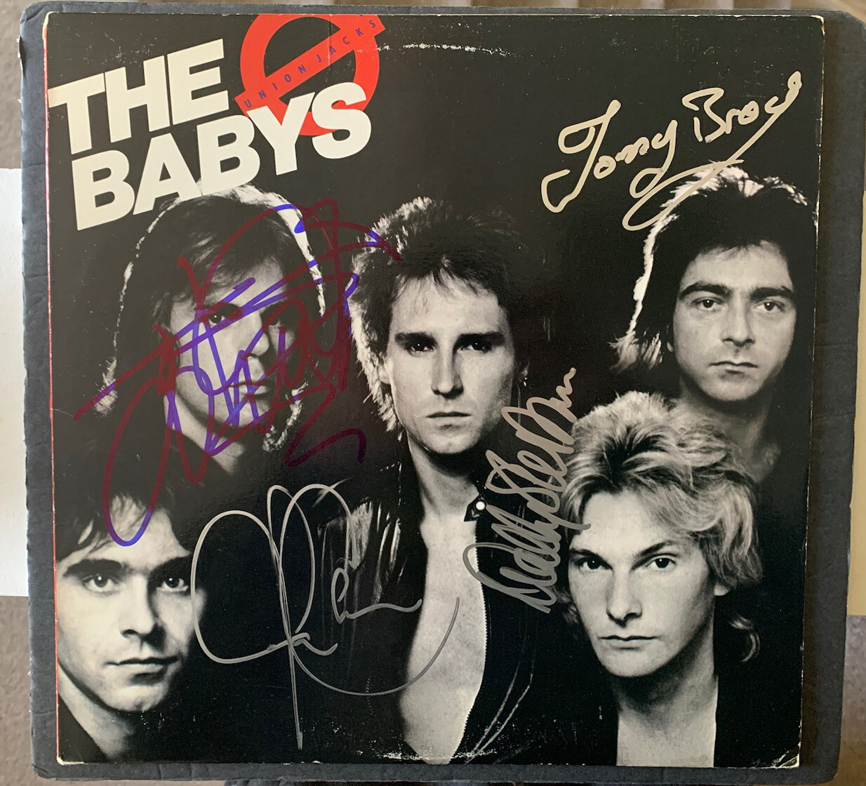 JOHN WAITE Signed  THE BABYS  UNION JACKS  Vinyl JSA COA by 4 BROCK Stocker CAIN