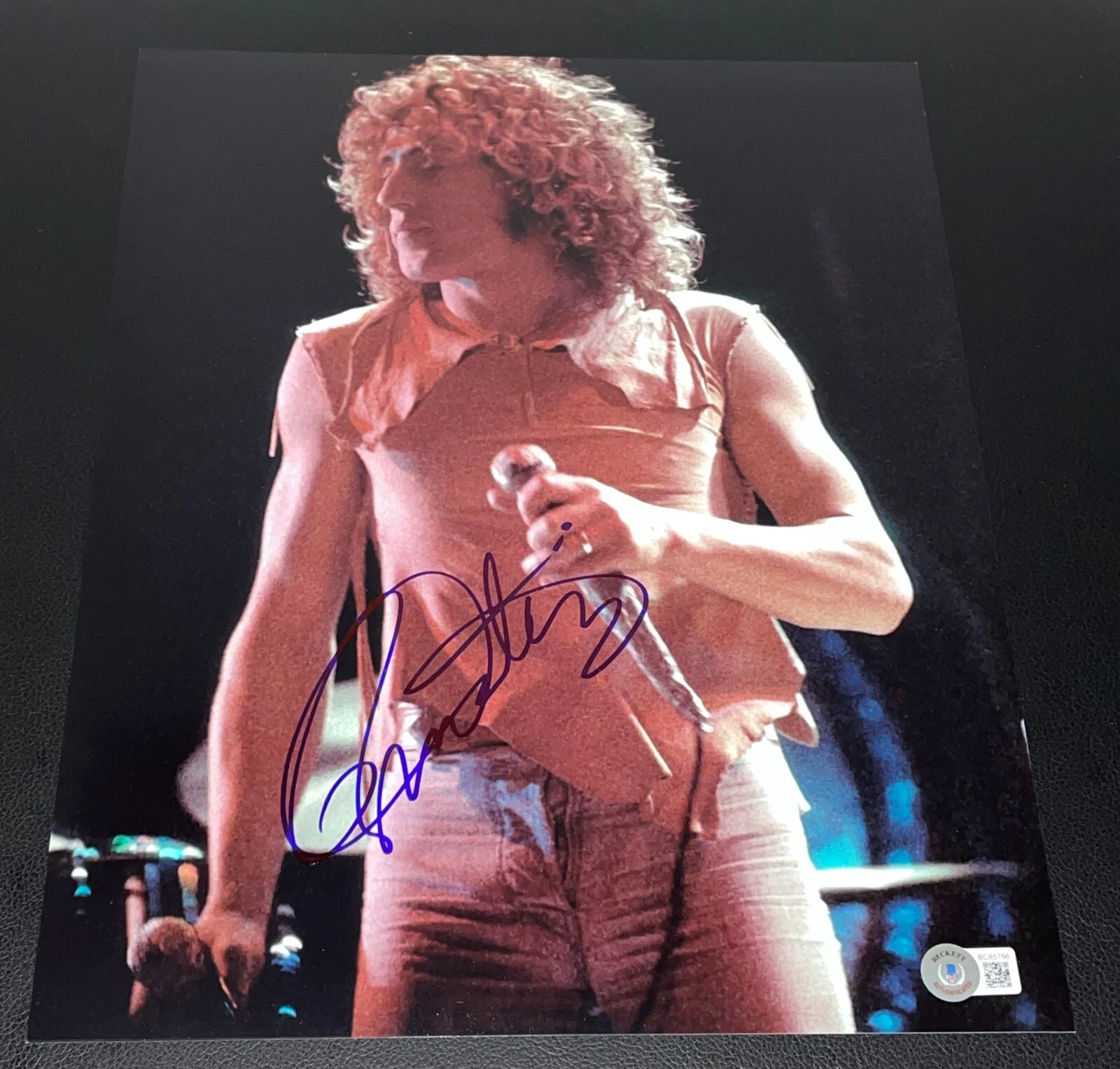 Roger Daltrey Signed Autograph 11x14 Photo Authentic The Who Tommy Beckett BAS E