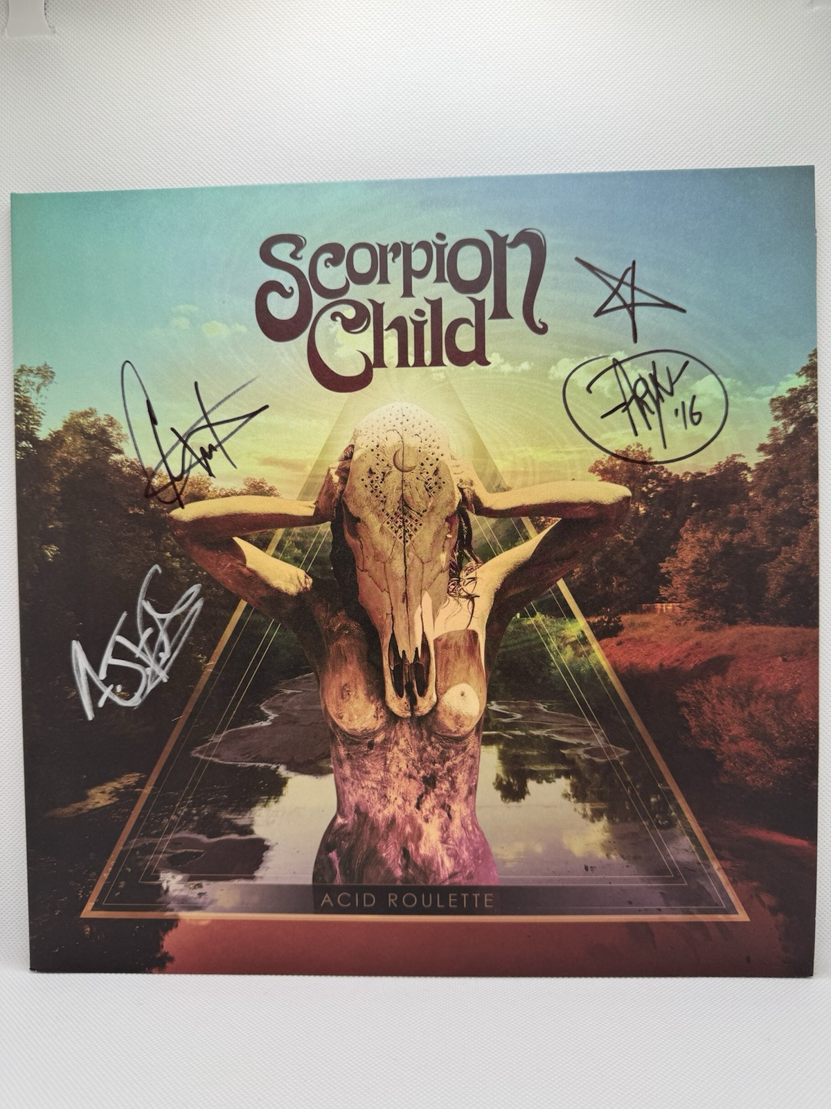 Scorpion Child Signed Vinyl Acid Roulette 2xLP Oxblood Colored Autographed Rock