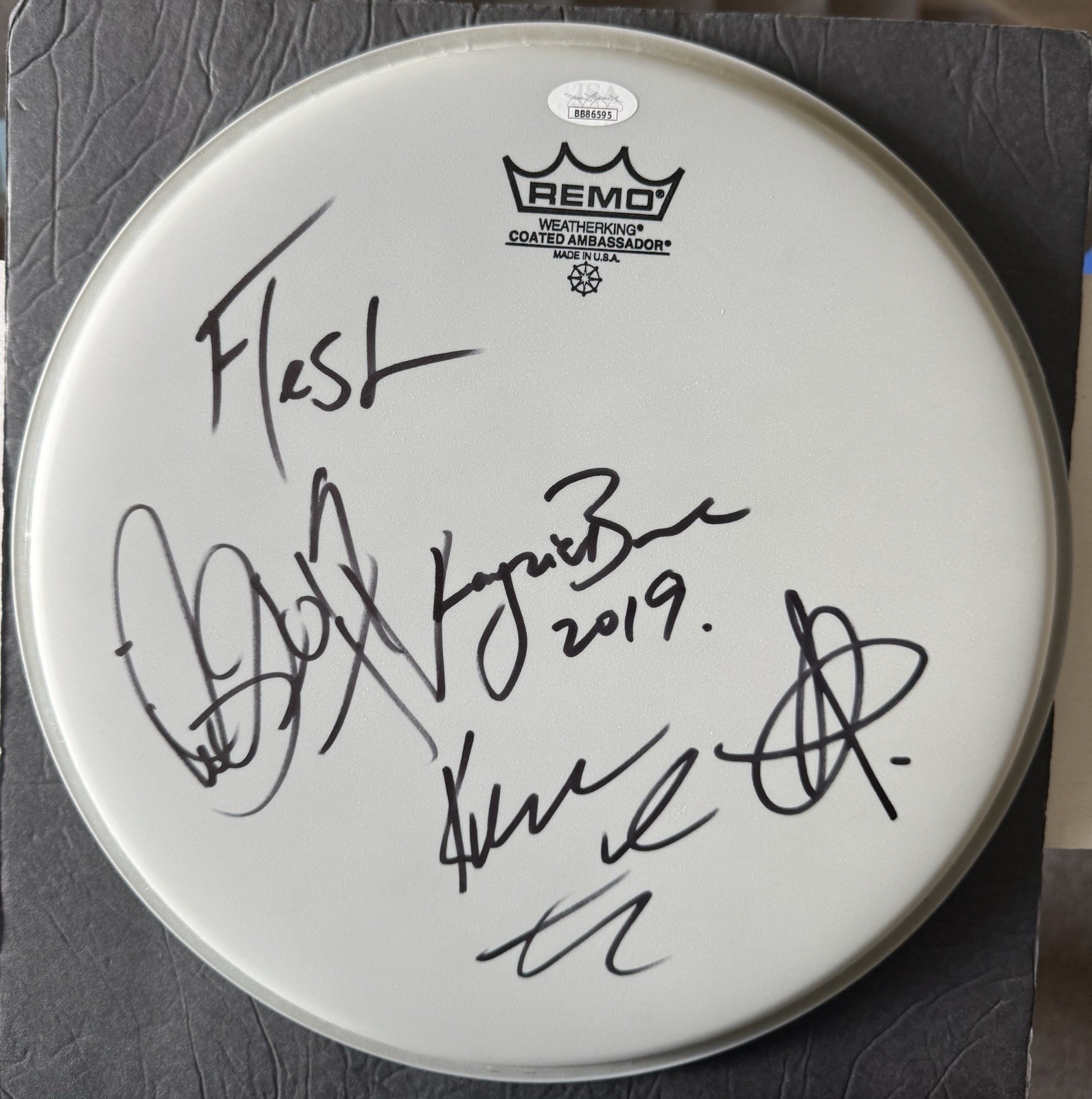 Bone Thugs N Harmony Signed drumhead All Bizzy, Krayzie, Wish, Flesh, Layzie JSA