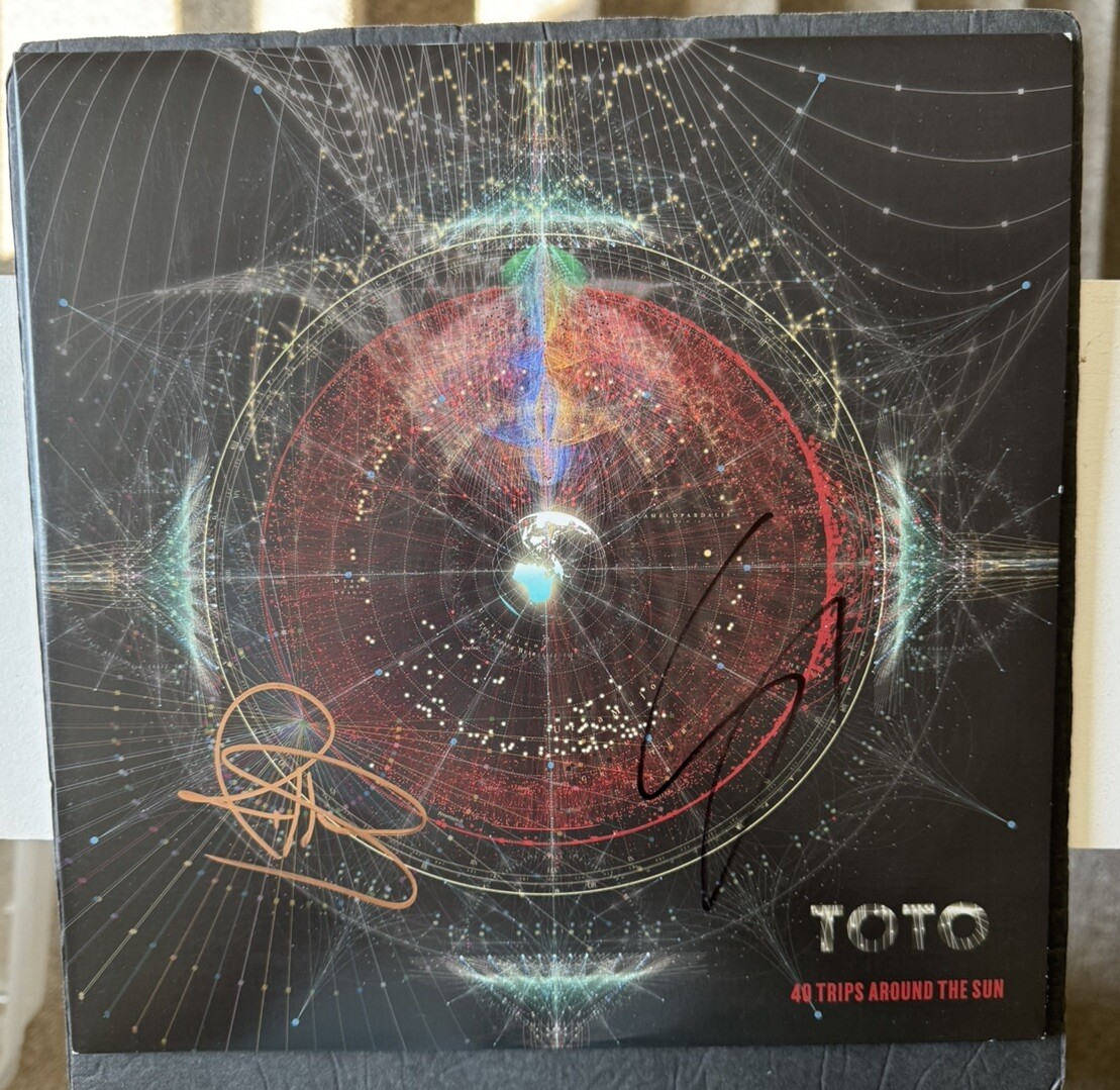 Steve Lukather Signed Vinyl 40 Trips Around The World Toto Joseph Williams JSA