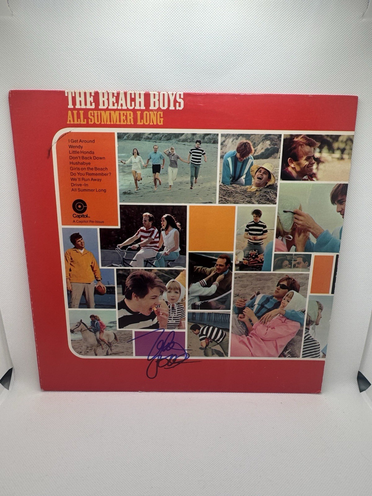 MIKE LOVE SIGNED VINYL ALL SUMMER LONG BEACH BOYS AUTOGRAPH JSA COA RECORD LP