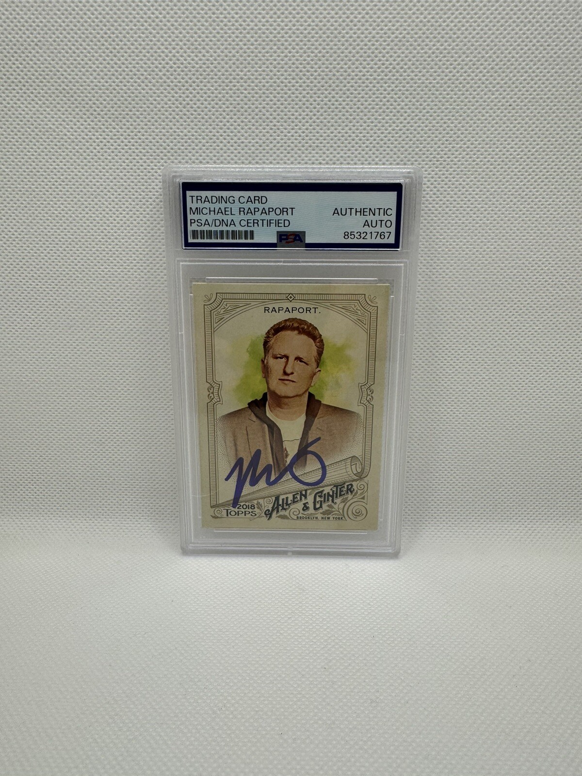 Michael Rapaport Signed Allen & Ginter #139 2018 Card Slabbed PSA/DNA auto