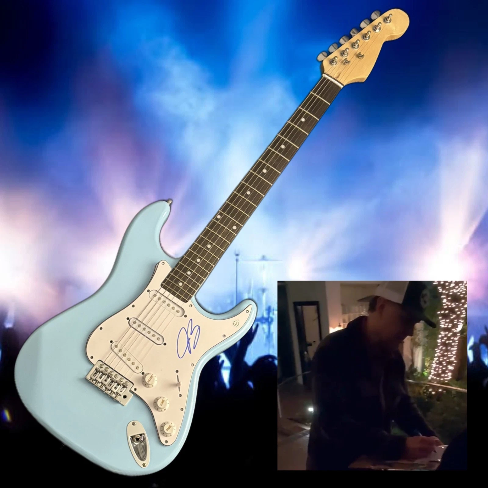 GFA  Blues Deluxe Star  * JOE BONAMASSA *  Signed Electric Guitar PROOF COA
