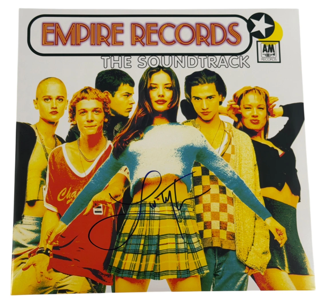 LIV TYLER SIGNED EMPIRE RECORDS VINYL ALBUM LP SOUNDTRACK AUTO BECKETT WITNESS COLLECTIBLE MEMORABILIA