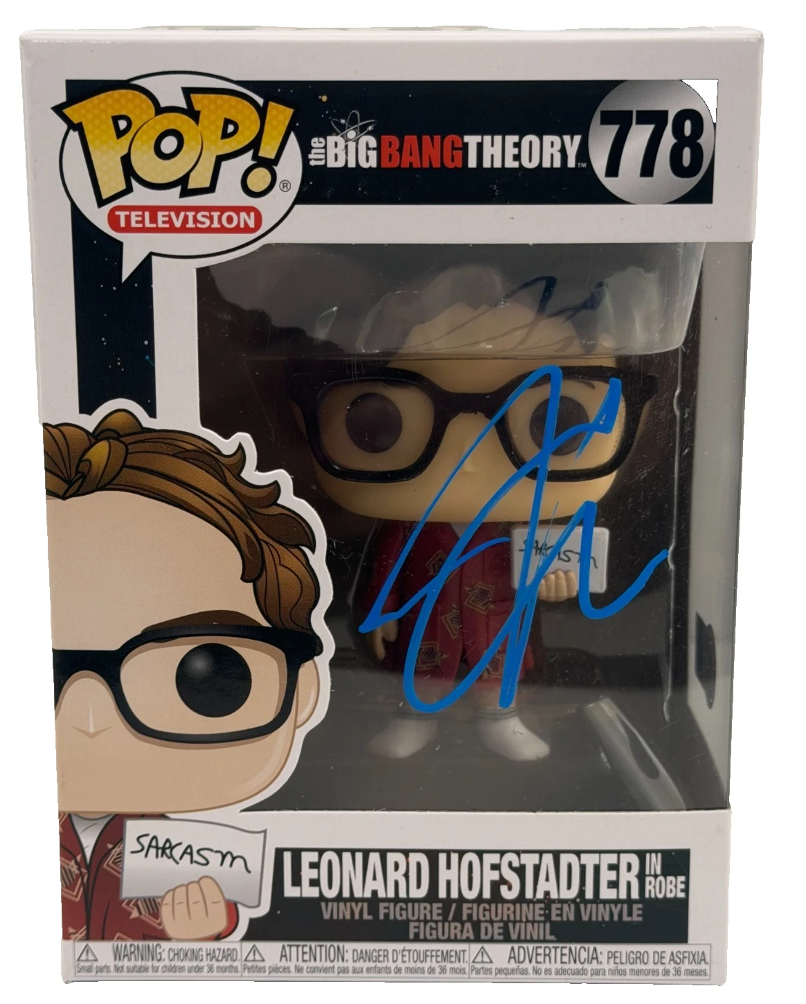 Johnny Galecki Signed Leonard Funko Big Bang Theory Authentic Autograph Beckett