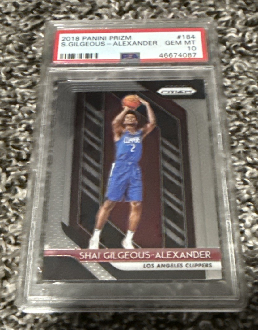2018-19 Panini Prizm Shai Gilgeous-Alexander #184 (RC) PSA 10