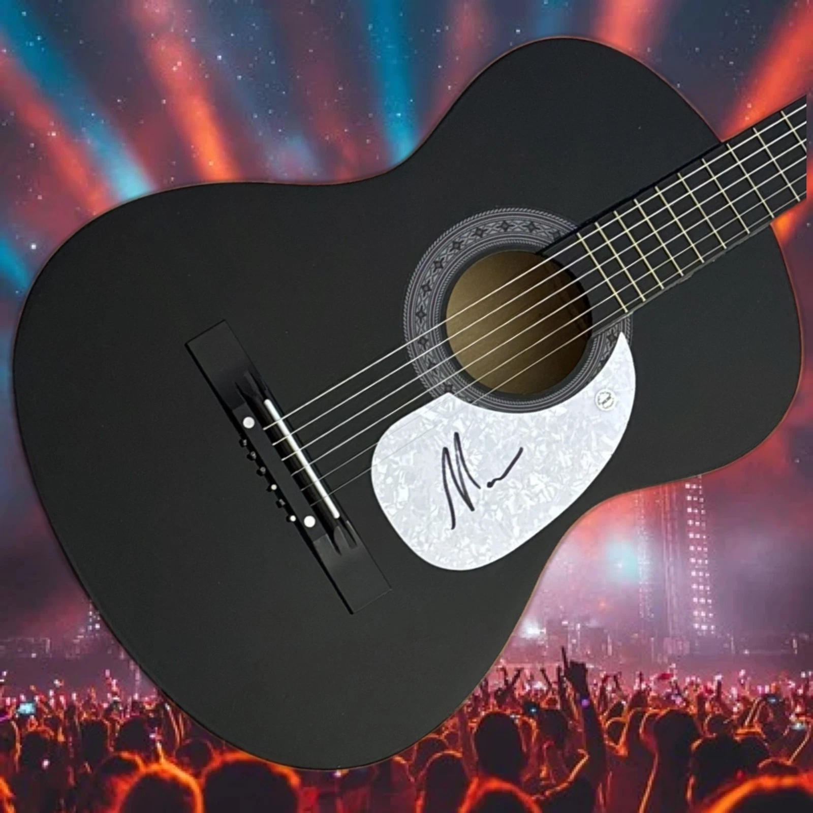 GFA Midland Country Star  * MARK WYSTRATCH *  Signed Acoustic Guitar COA
