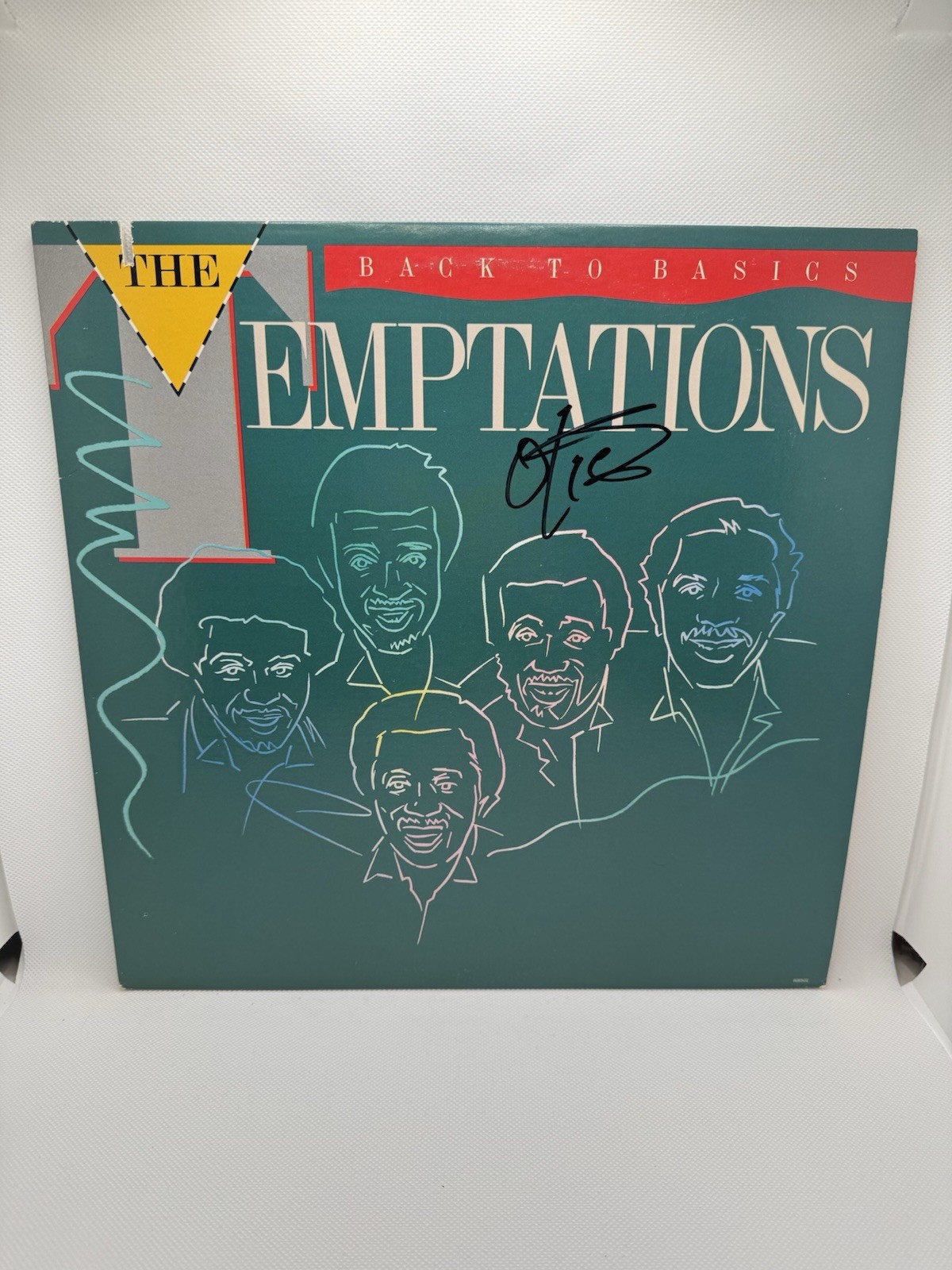OTIS WILLIAMS SIGNED VINYL THE TEMPTATIONS BACK TO BASICS JSA COA AUTOGRAPH