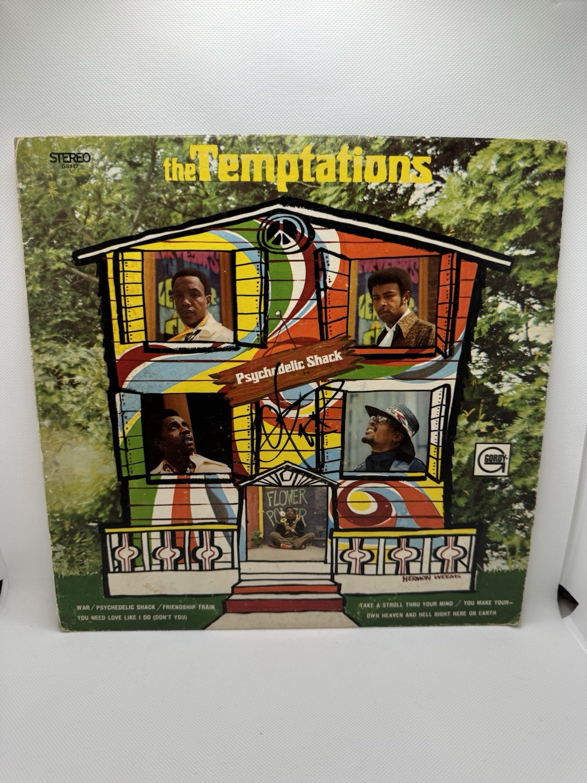 OTIS WILLIAMS SIGNED VINYL THE TEMPTATIONS Psychedelic Shack JSA COA AUTOGRAPH