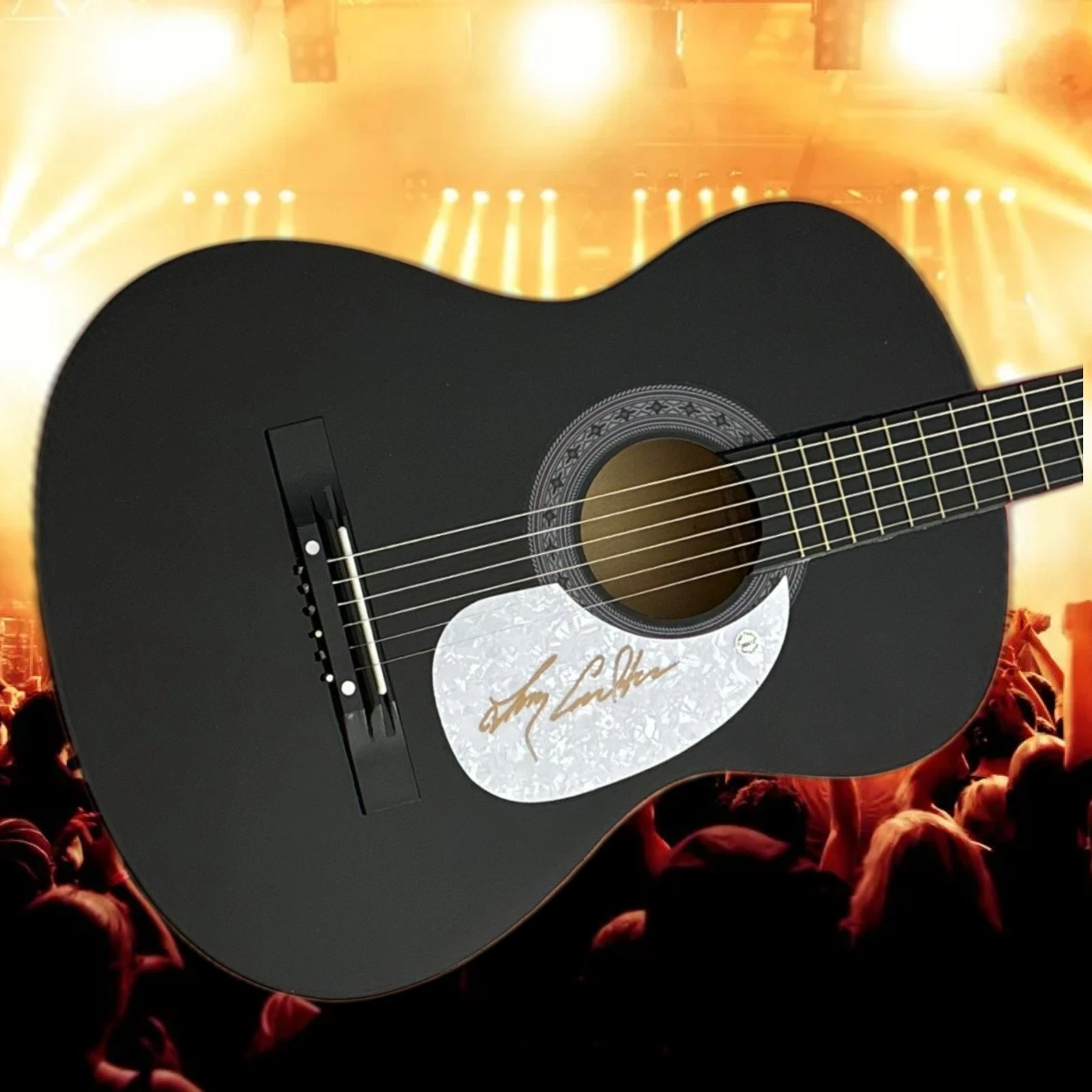 GFA Joni Mitchell Guitarist  * LARRY CARLTON *  Signed Acoustic Guitar COA